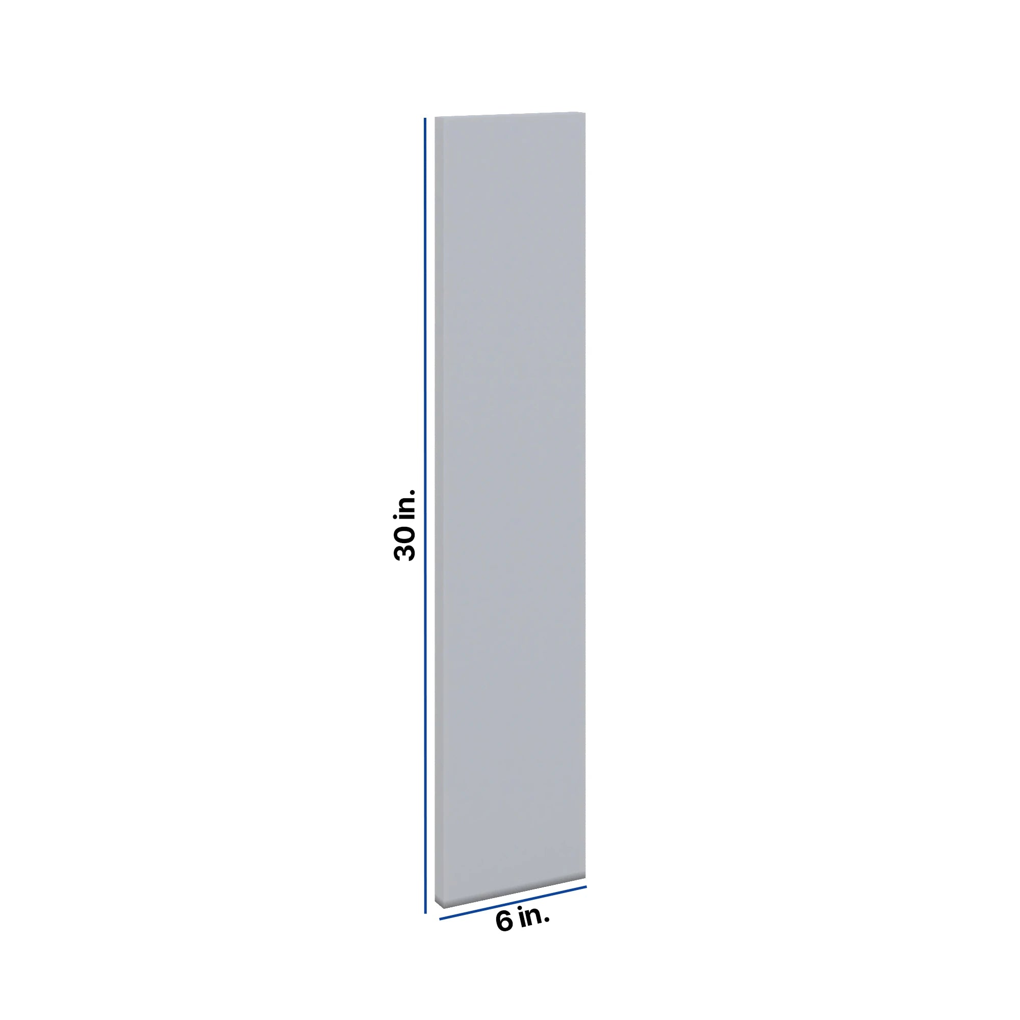 Modernform Cabinet Grey Shaker 6" W X 30" H Wall Filler
