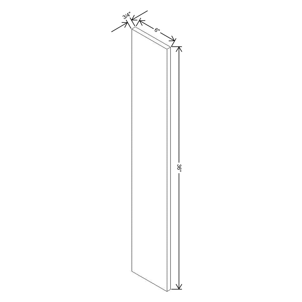 J&K Pebble B6 Wall Filler 6" W x 36" H