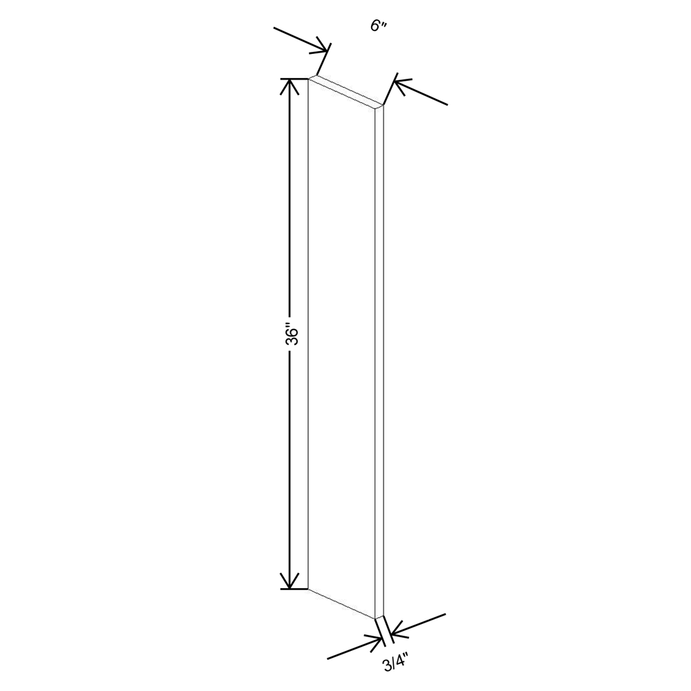 Cubitac Imperial Artisan Moss 6"W X 36"H Wall Filler