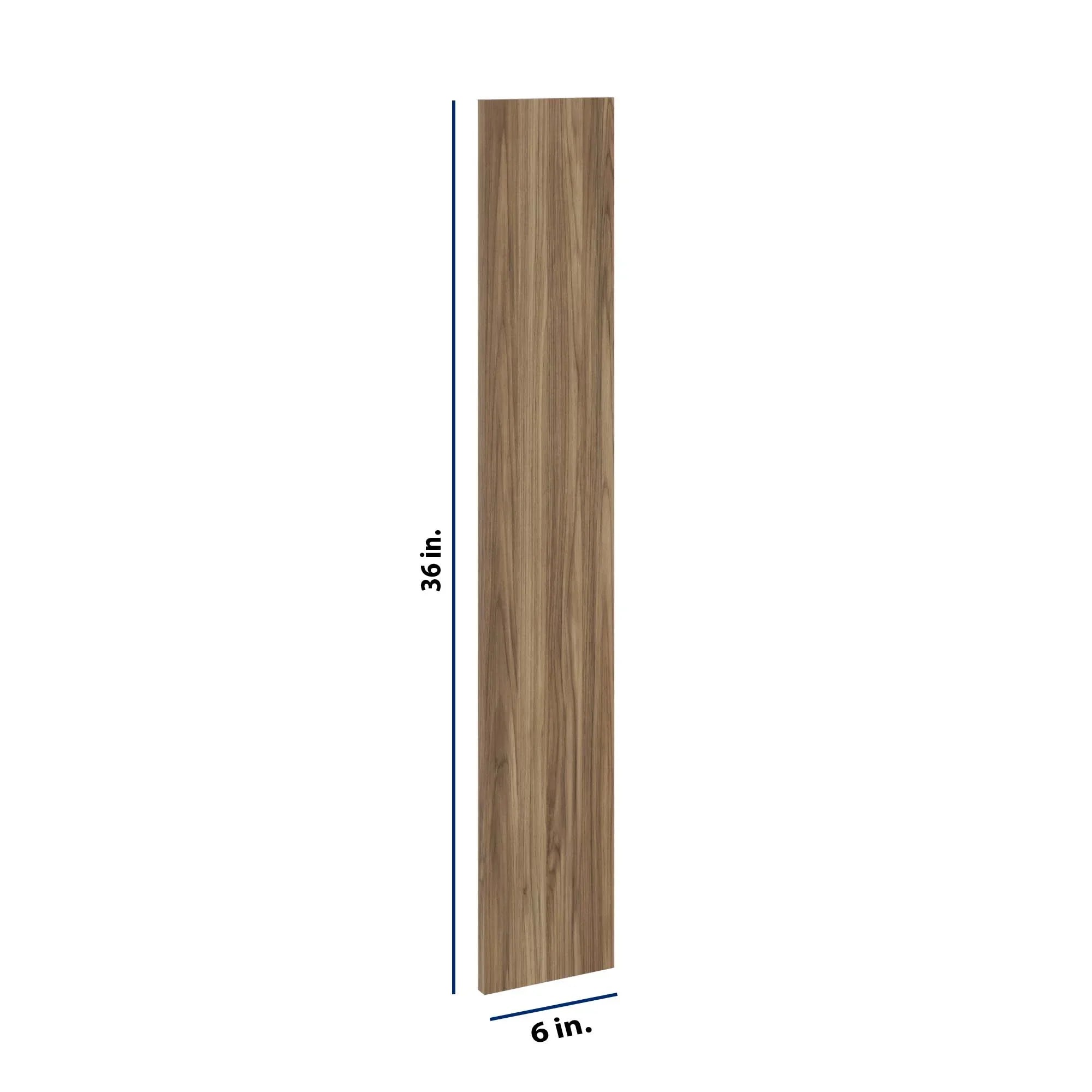 Modernform Cabinet Walnut 6" W X 36" H Wall Filler