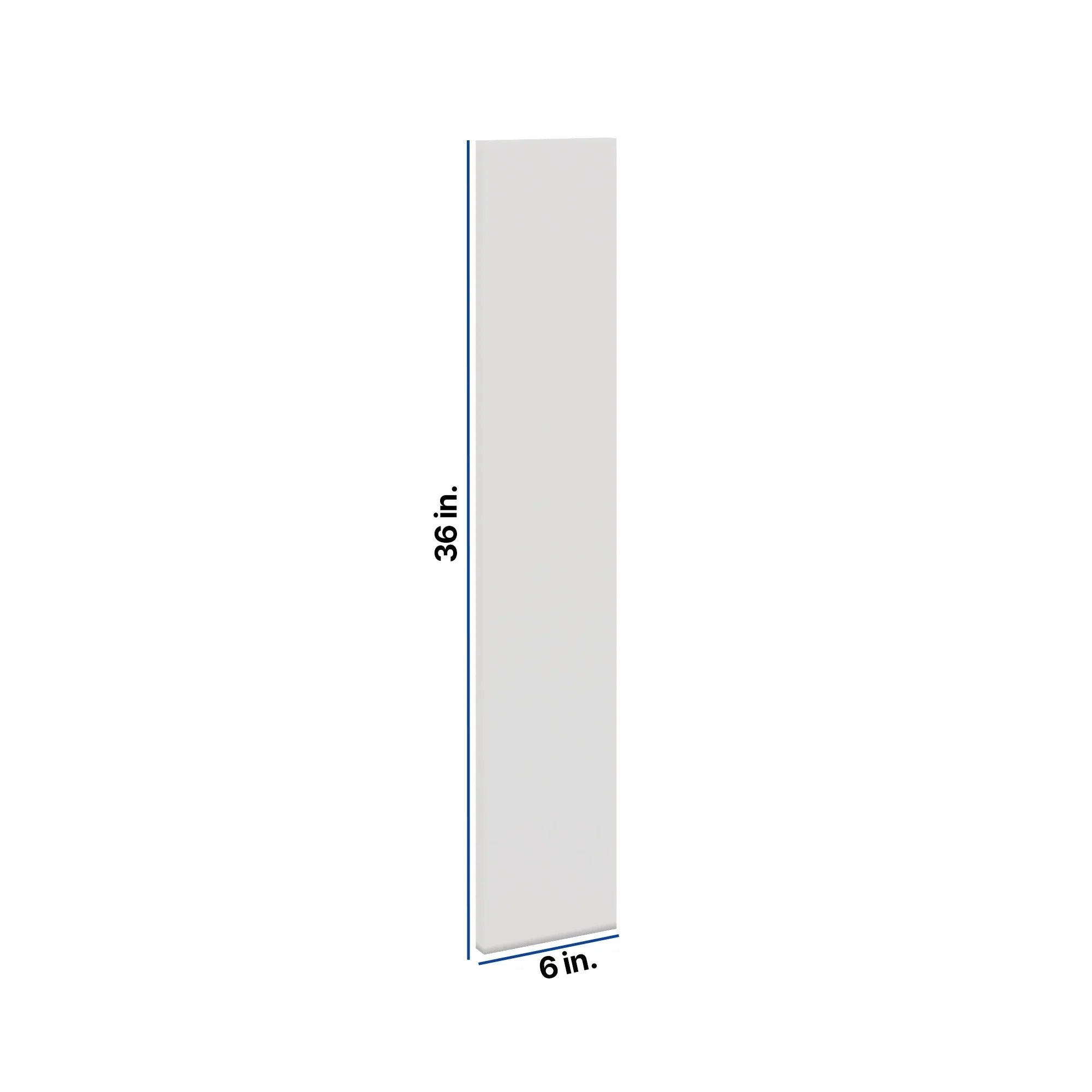 Modernform Cabinet White Shaker 6" W X 36" H Wall Filler