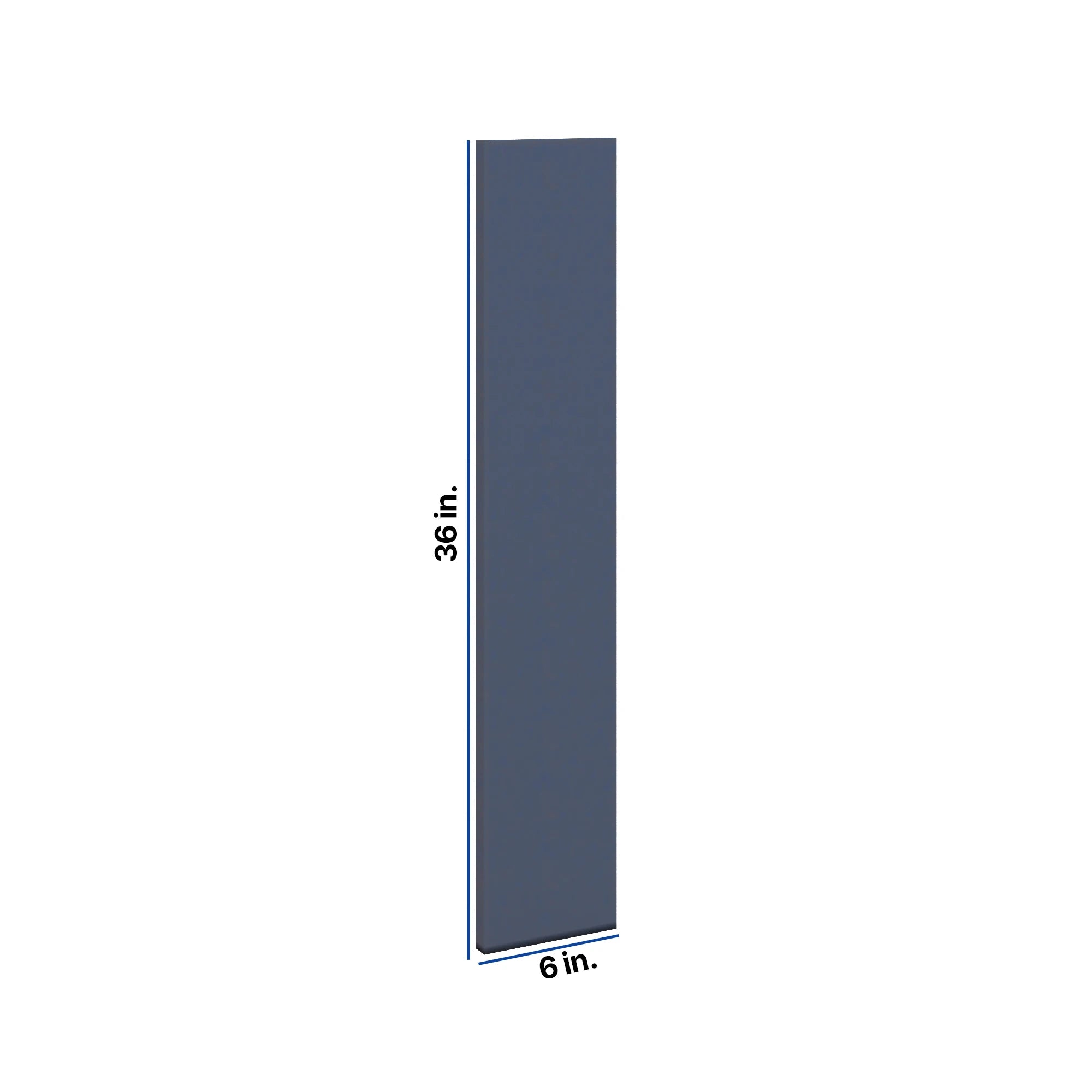 Modernform Cabinet Signature Blue 6" W X 36" H Wall Filler