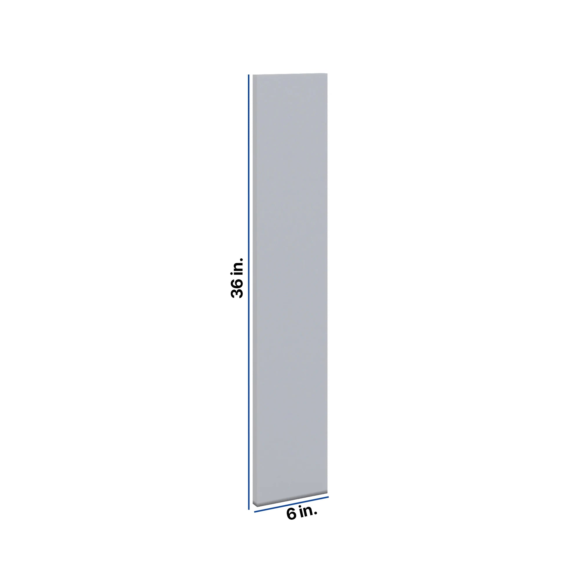 Modernform Cabinet Grey Shaker 6" W X 36" H Wall Filler