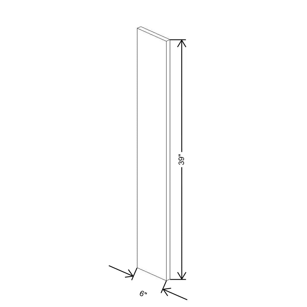 Fabuwood Allure Fusion Oyster 6" W X 39" H Wall Filler