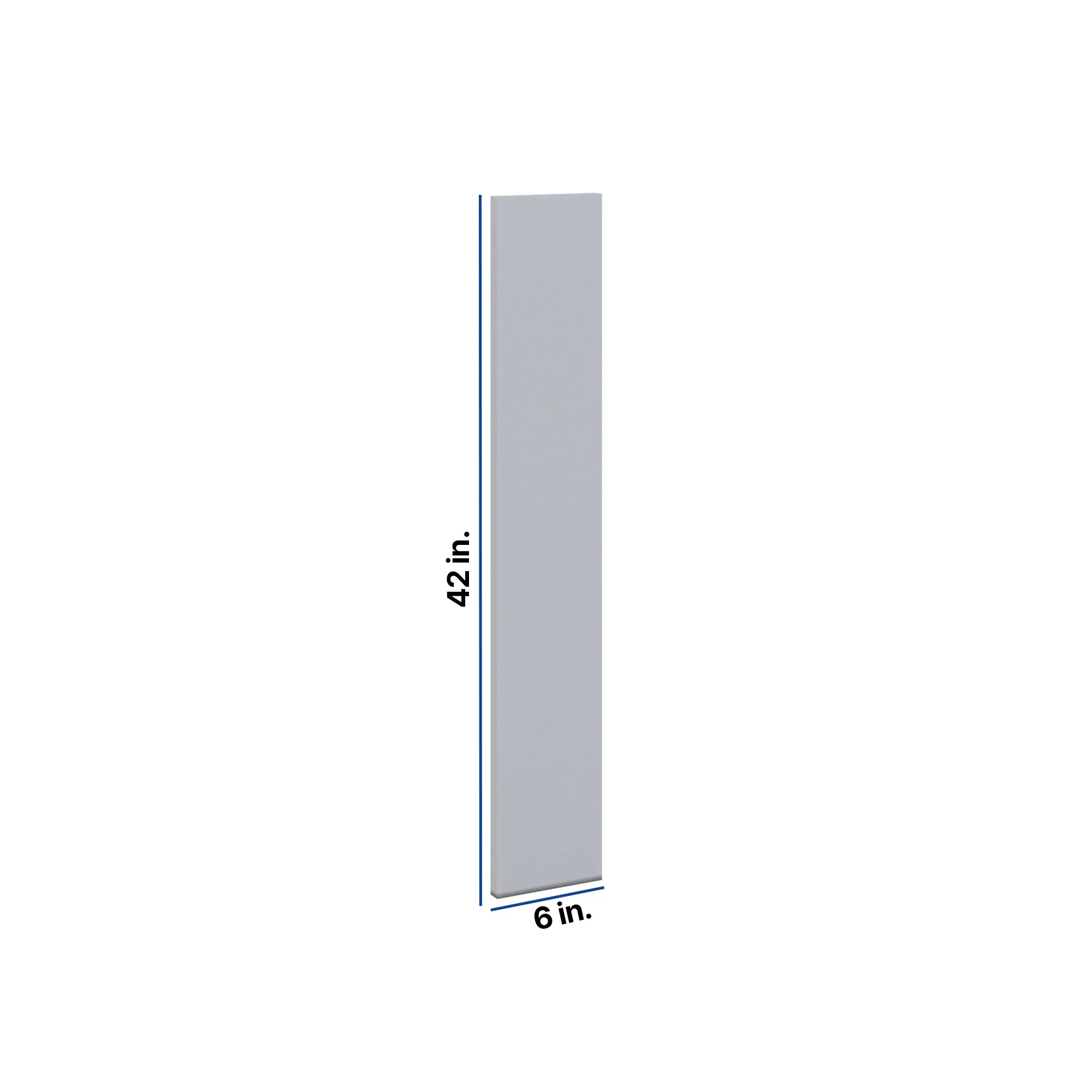 Modernform Cabinet Grey Shaker 6" W X 42" H Wall Filler