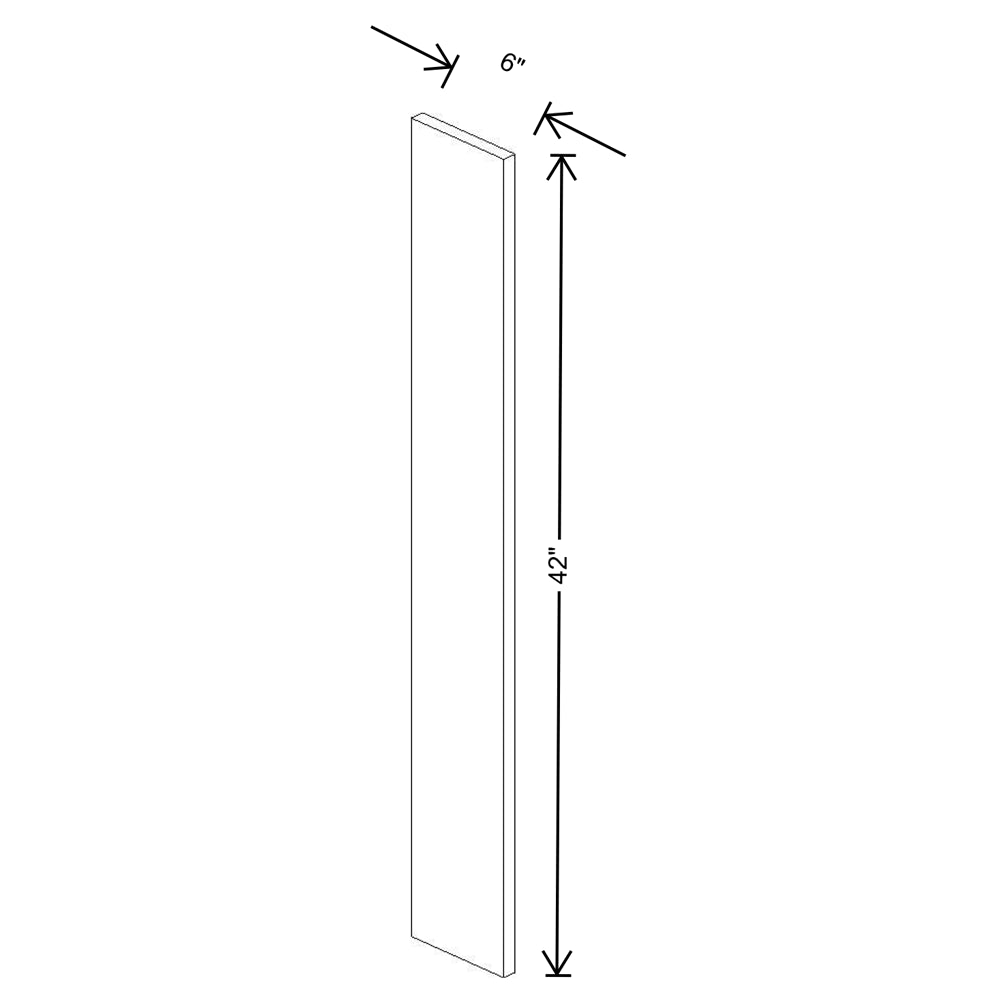 Fabuwood Allure Galaxy Timber 6" W X 42" H Wall Filler