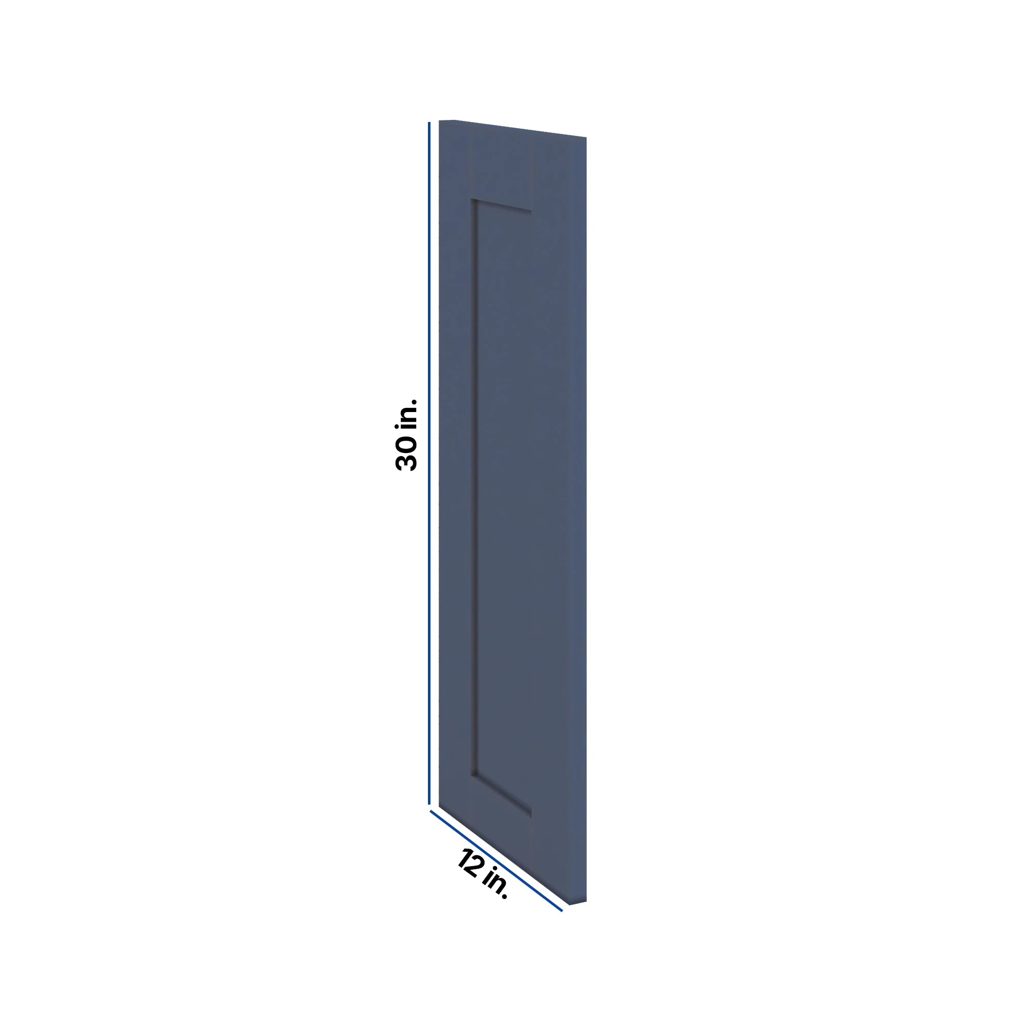 Modernform Cabinet Signature Blue 12" W X 30" H Wall Decorative Panel