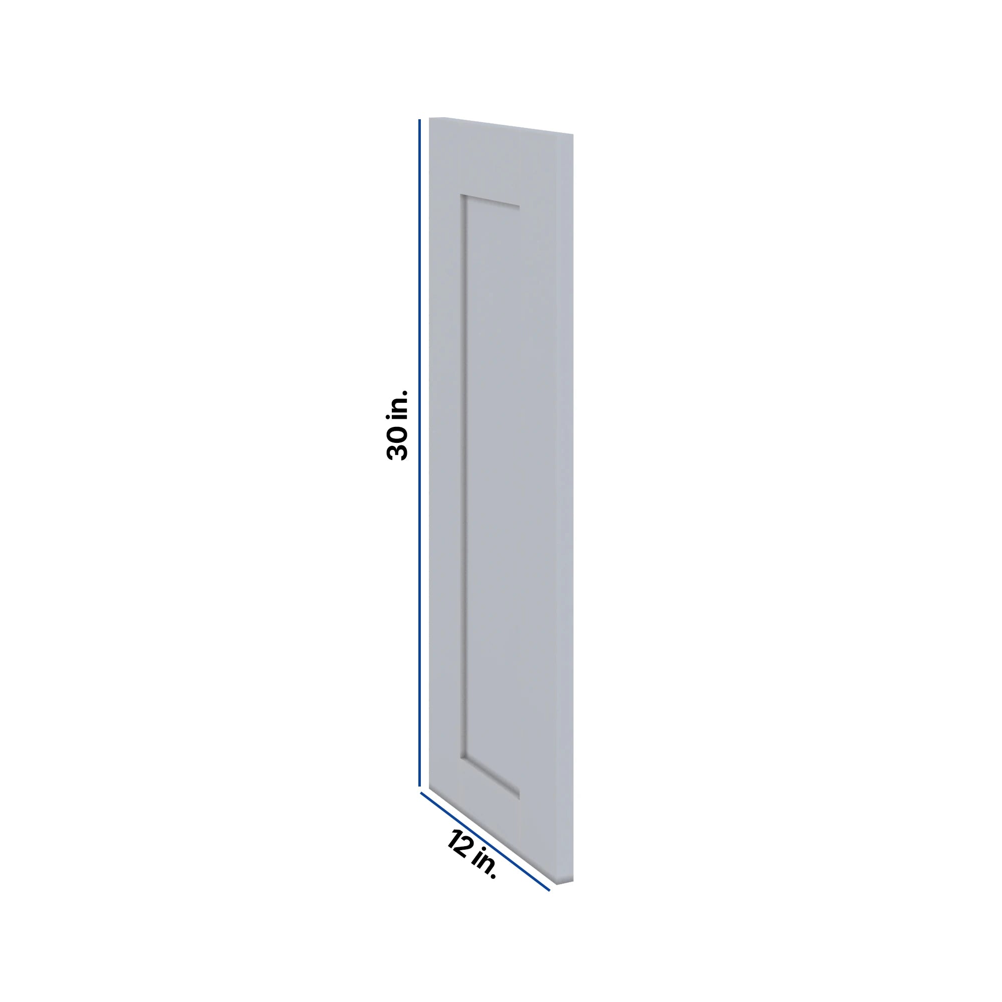 Modernform Cabinet Grey Shaker 12" W X 30" H Wall Decorative Panel