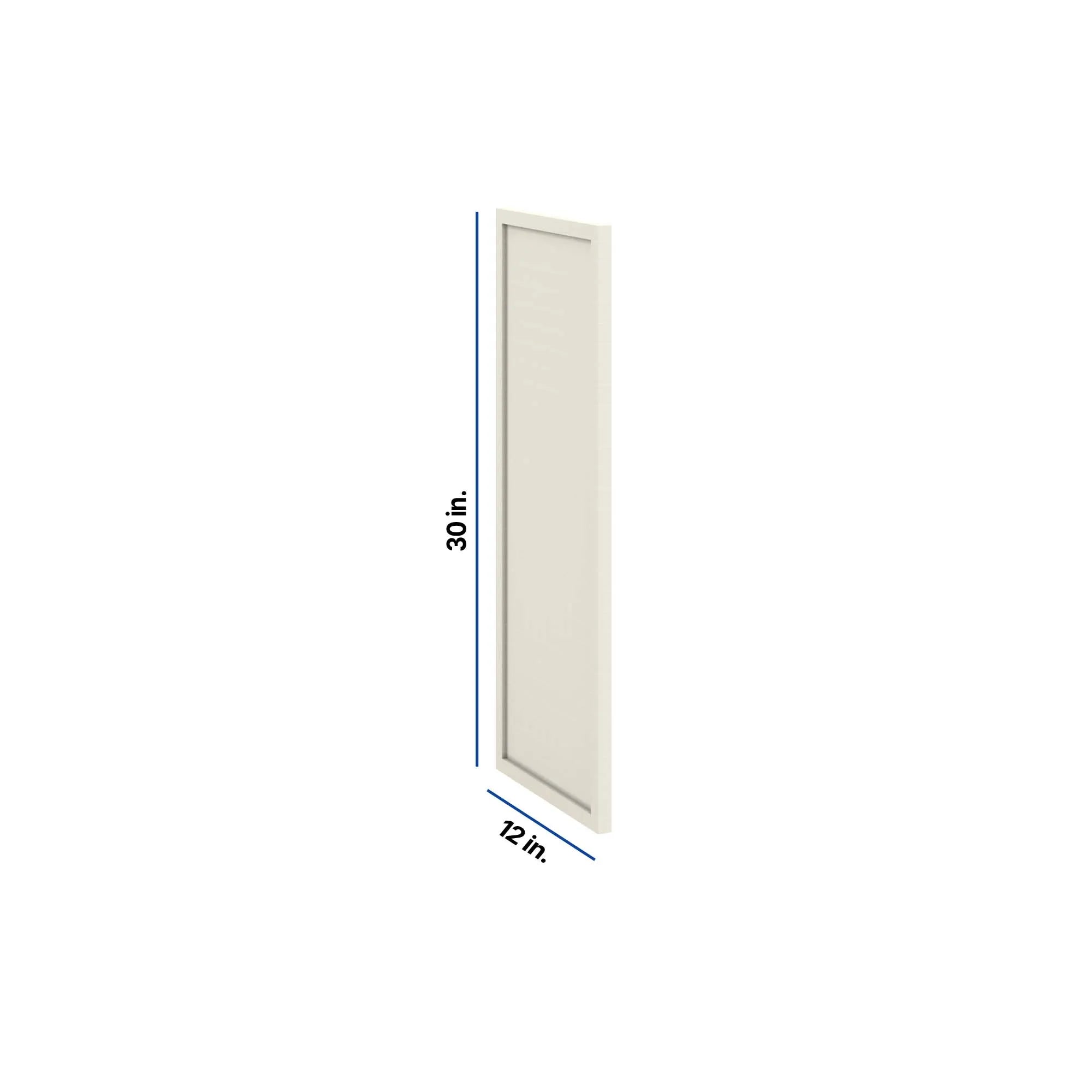 Modernform Cabinet Slim Dove White 12" W X 30" H Wall Decorative Panel
