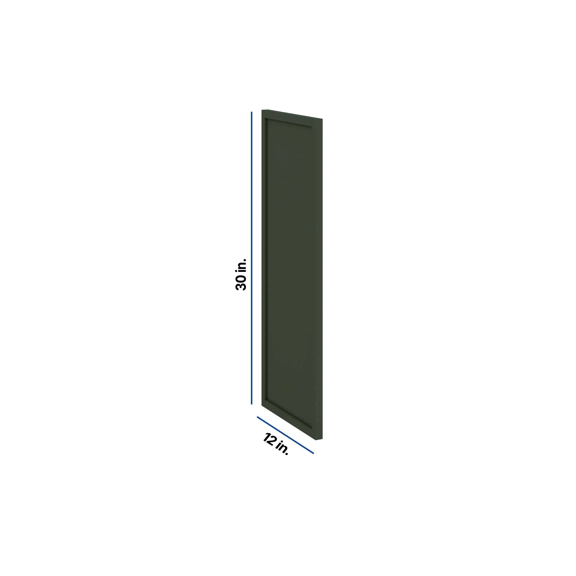 Modernform Cabinet Slim Sage Green 12" W X 30" H Wall Decorative Panel