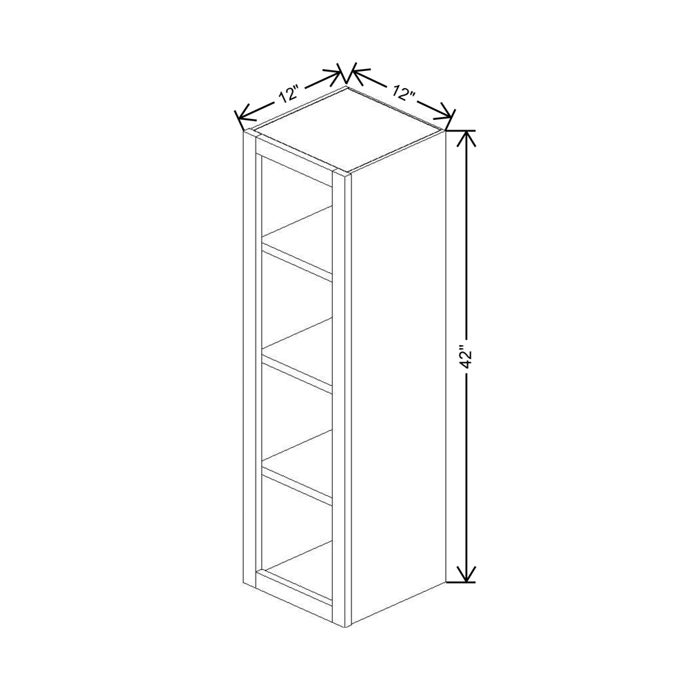 Cubitac Imperial Montclair Sapphire 12"W X 42"H Finished Interior Wall Cabinet