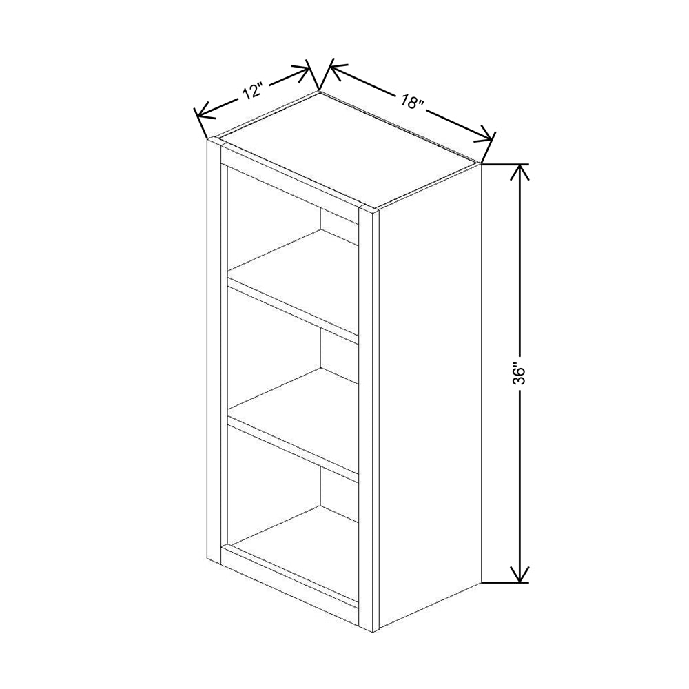 Cubitac Prestige Dover Latte 18" W X 42" H Wall Finished Interior Cabinet