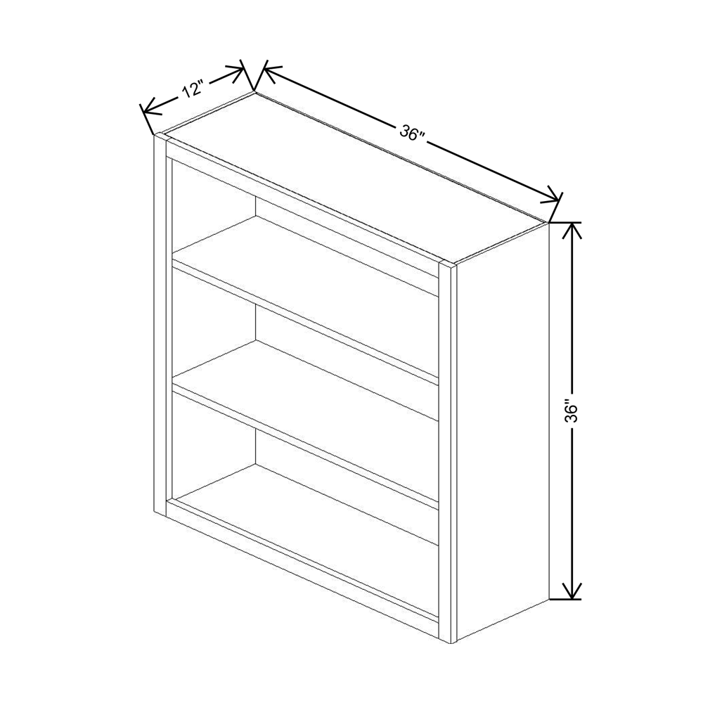 Cubitac Prestige Dover Latte 36" W X 42" H Wall Finished Interior Cabinet