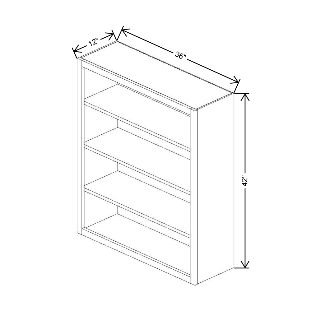 Cubitac Prestige Dover Latte 36" W X 36" H Wall Finished Interior Cabinet