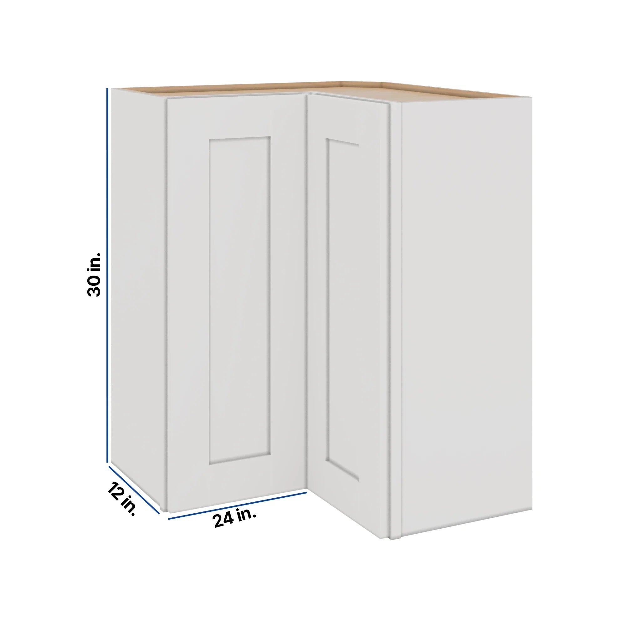 Modernform Cabinet White Shaker 24" W X 30" H X 12" D Wall Easy Reach Cabinet