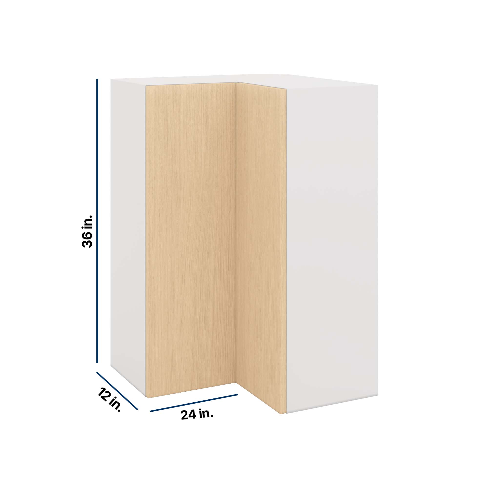 Modernform Cabinet Natural Oak 24" W X 36" H X 12" D Wall Easy Reach Cabinet