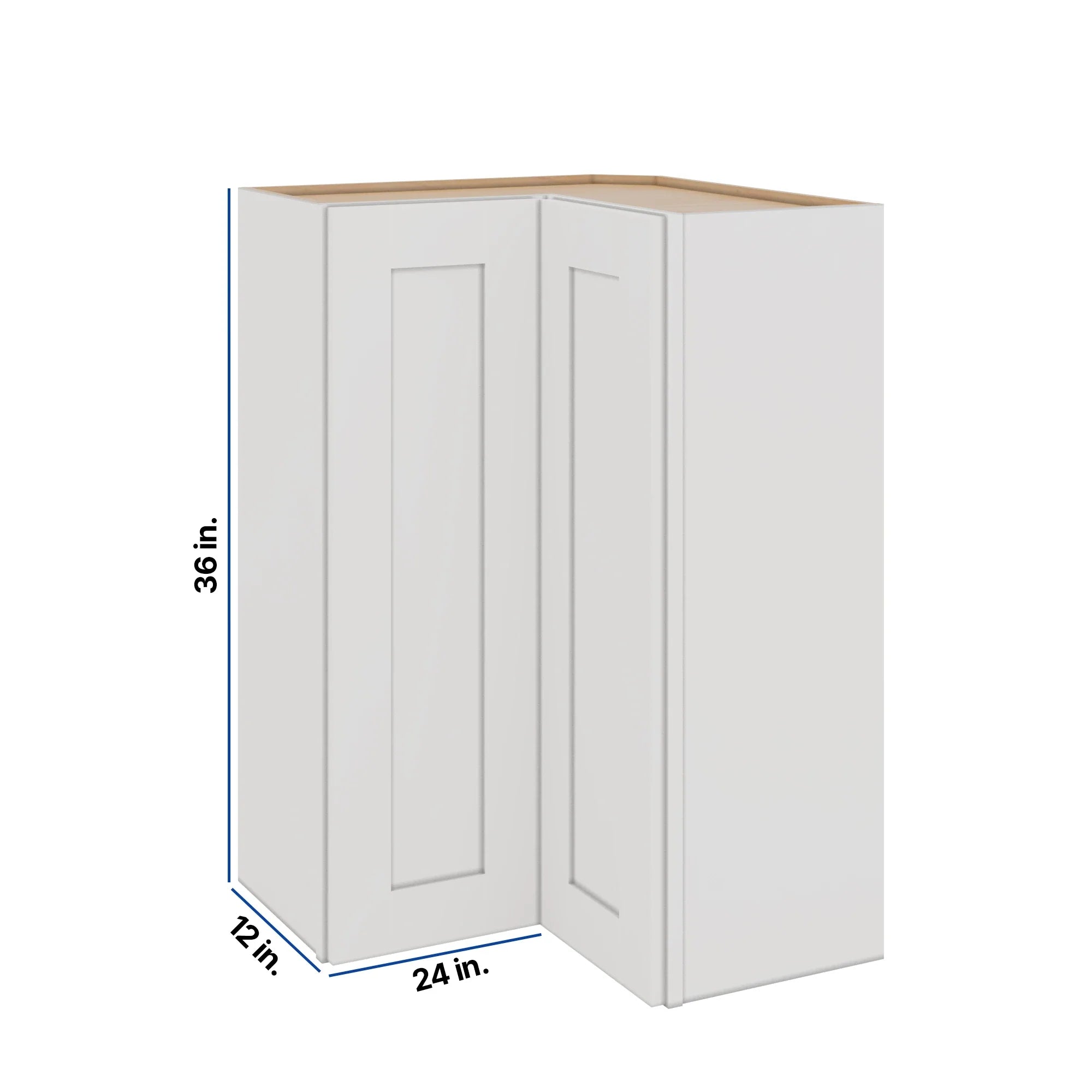 Modernform Cabinet White Shaker 24" W X 36" H X 12" D Wall Easy Reach Cabinet