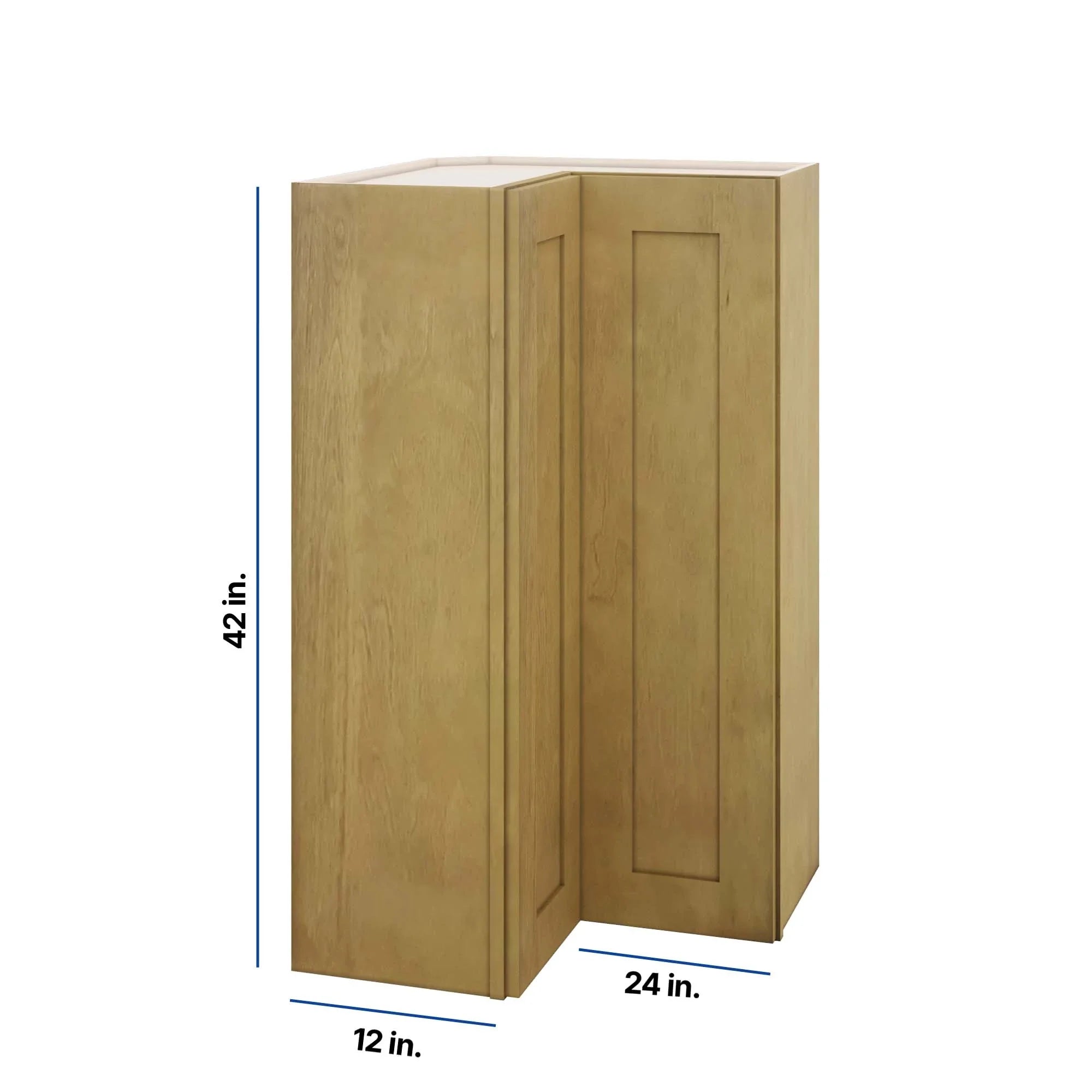Modernform Cabinet Natural Shaker 24" W X 42" H X 12" D Wall Easy Reach Cabinet