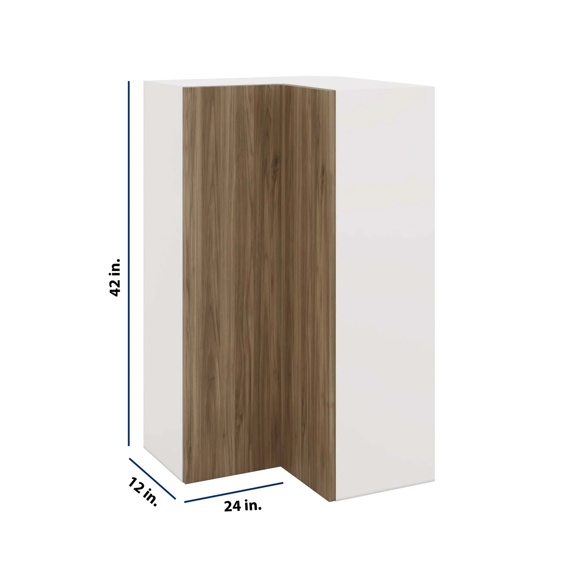Modernform Cabinet Walnut 24" W X 42" H X 12" D Wall Easy Reach Cabinet
