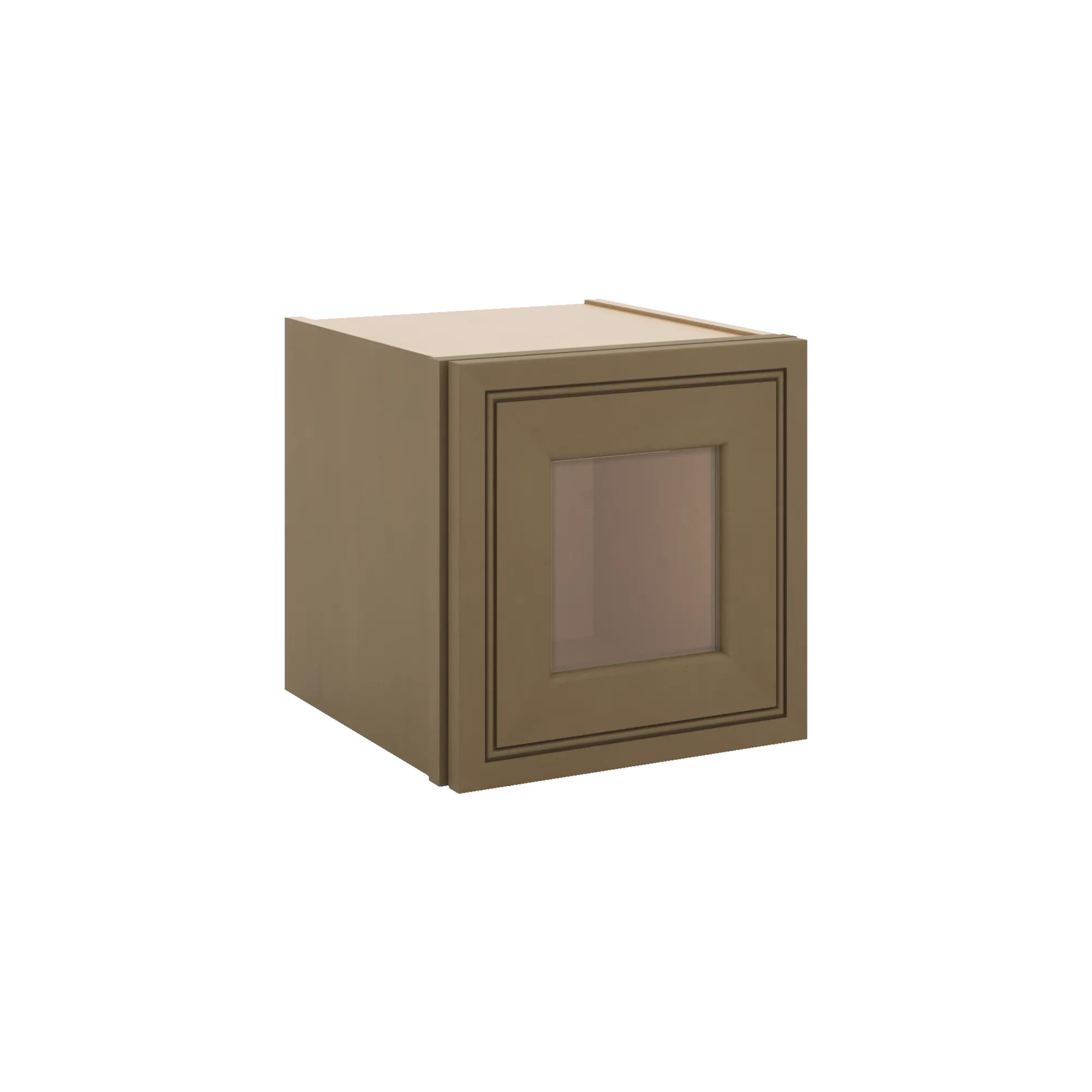 J&K Hazel H8 Wall Glass Cabinet - 12" W x 12" H (No Glass Insert)