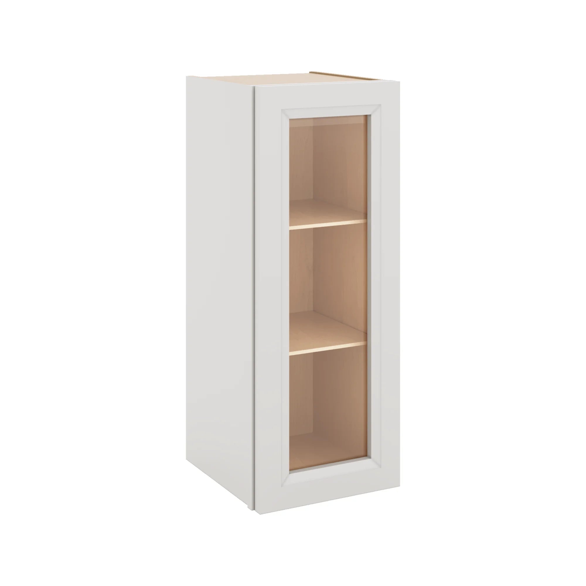 J&K Pure B5 Wall Glass Cabinet - 12" W x 30" H (No Glass Insert)