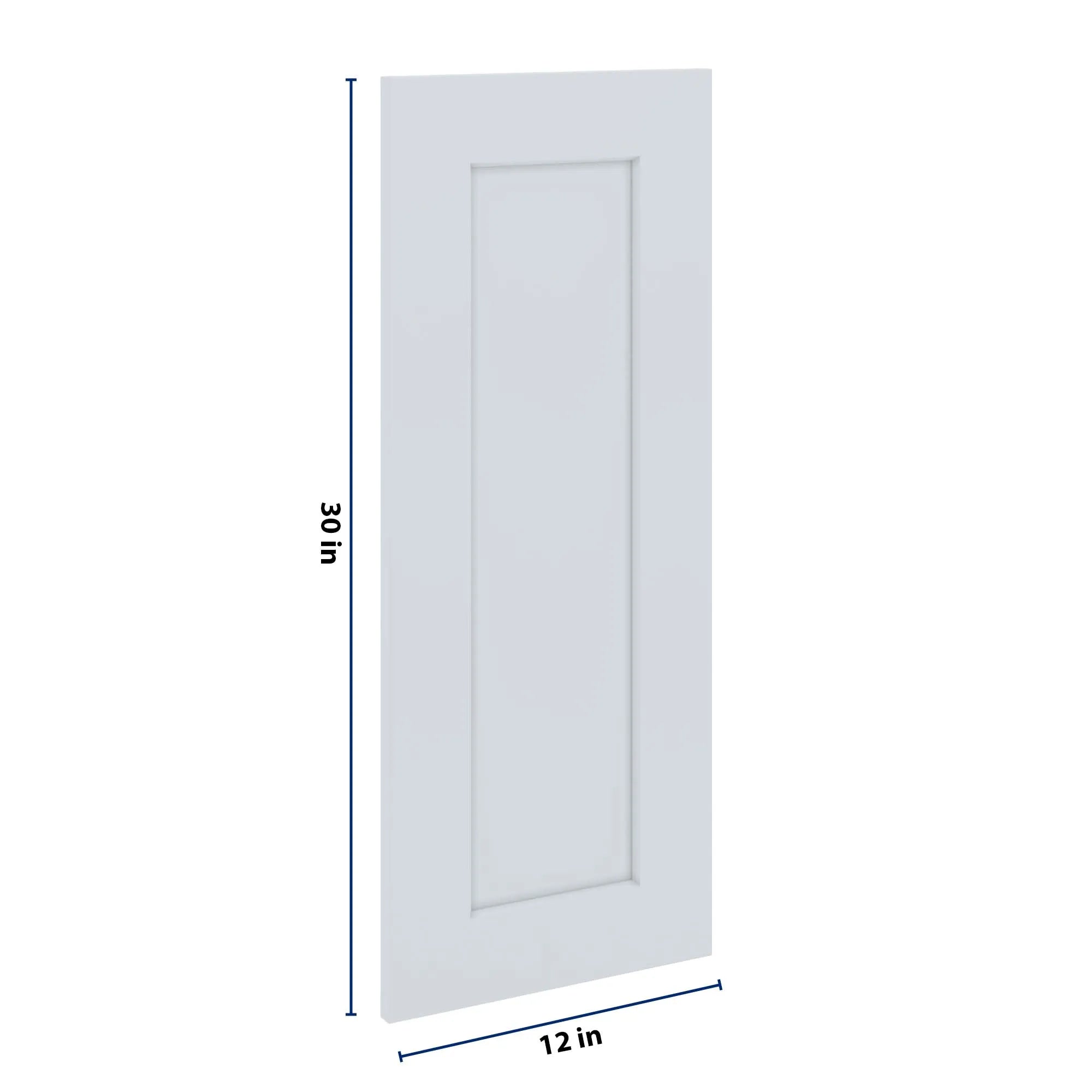J&K White Shaker S8 Dummy Insert Door Panel 12" W x 30" H