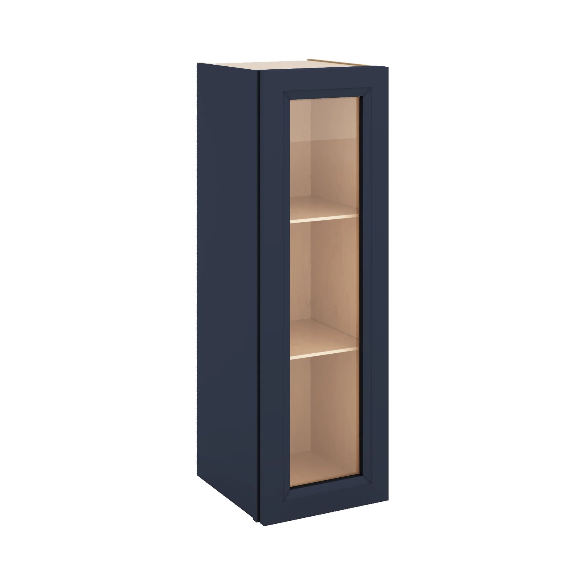 J&K Naval B7 Wall Glass Cabinet - 12" W x 36" H (No Glass Insert)