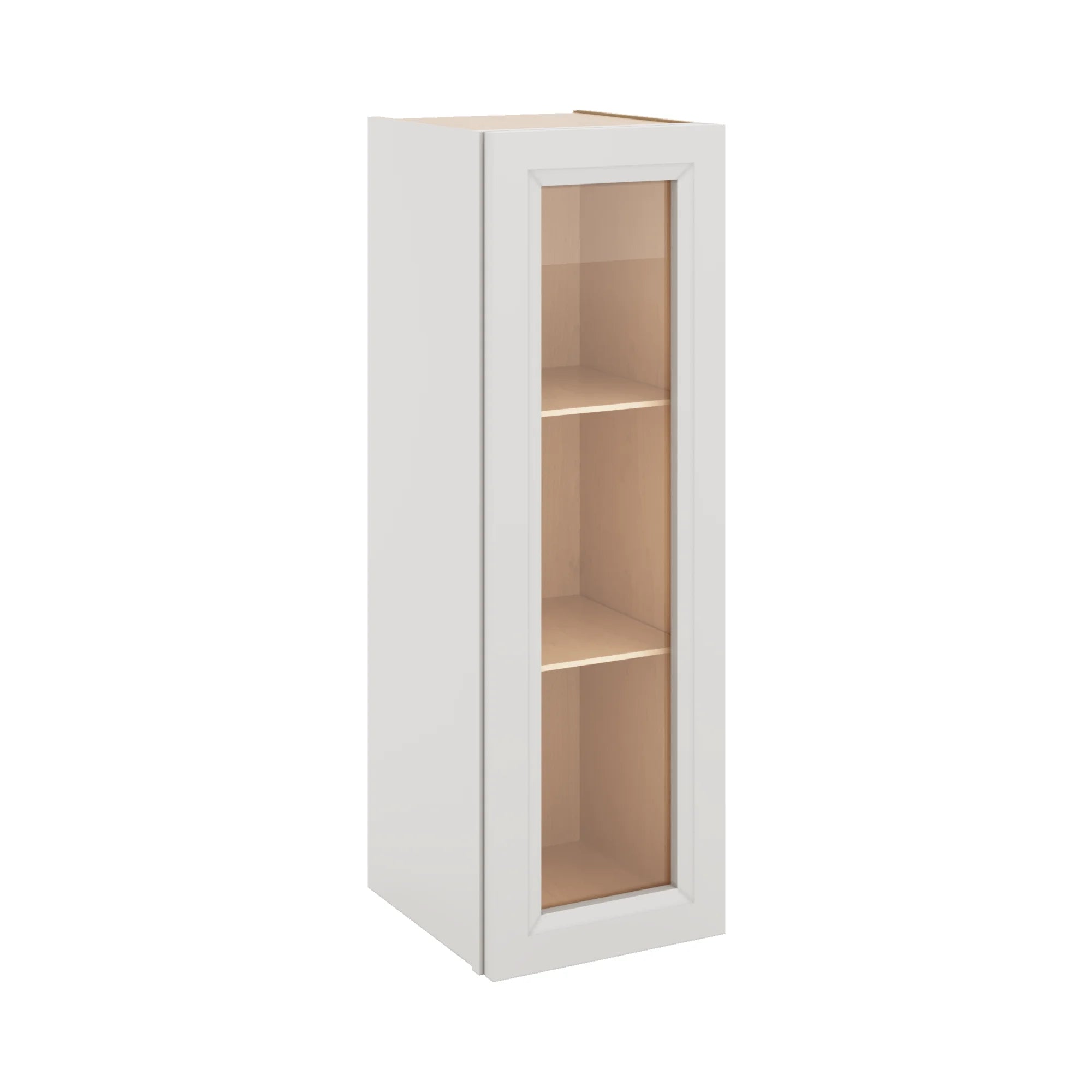 J&K Pure B5 Wall Glass Cabinet - 12" W x 36" H (No Glass Insert)