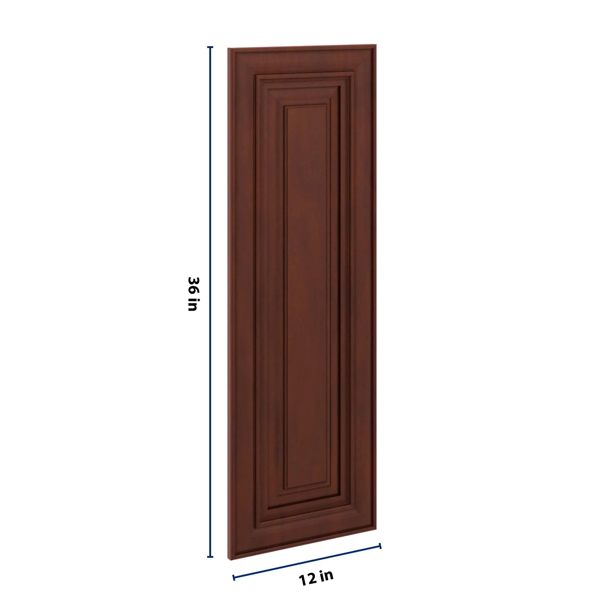 J&K Mahogany J5 Dummy Insert Door Panel 12" W x 36" H
