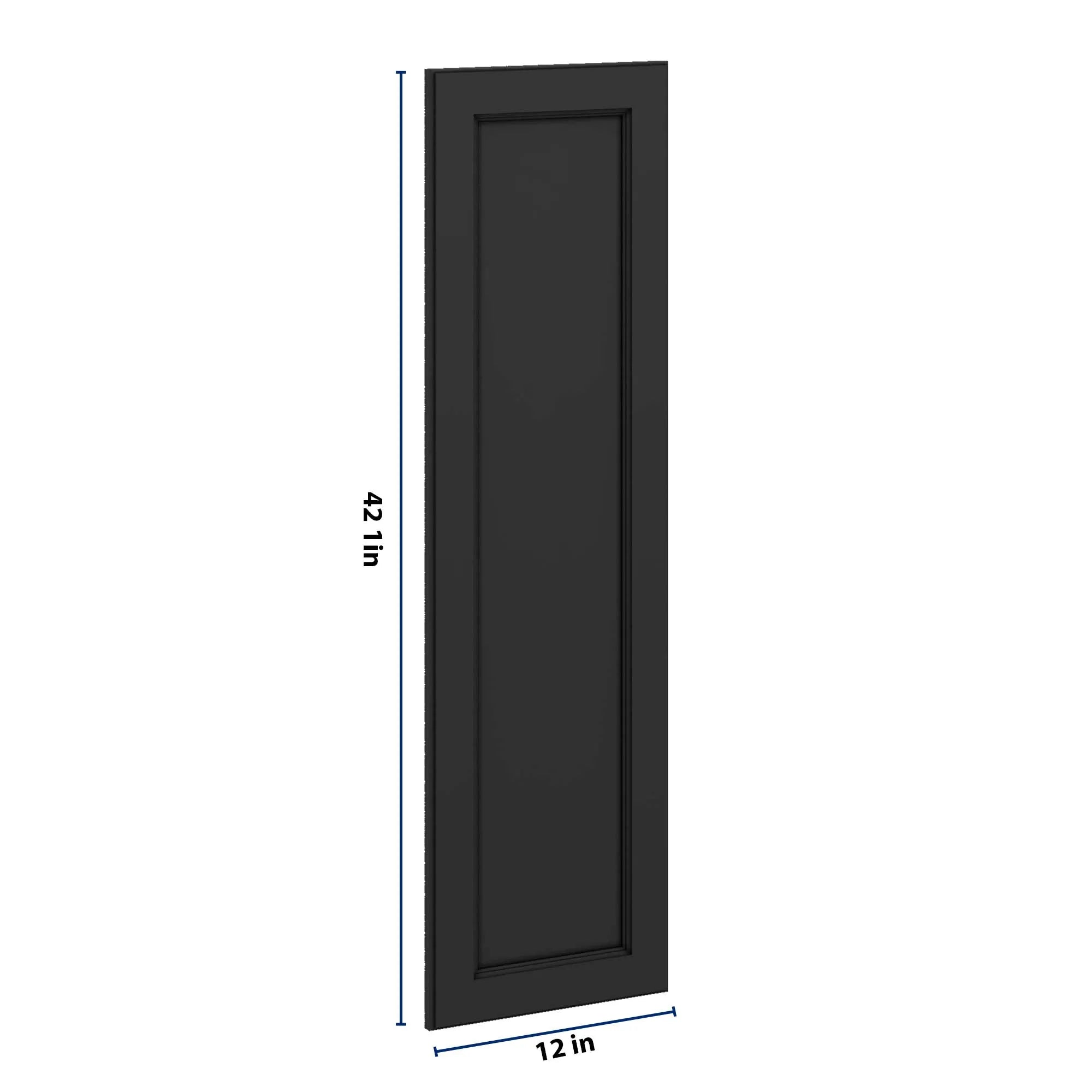 J&K Charcoal E2 Dummy Insert Door Panel 12" W x 42" H