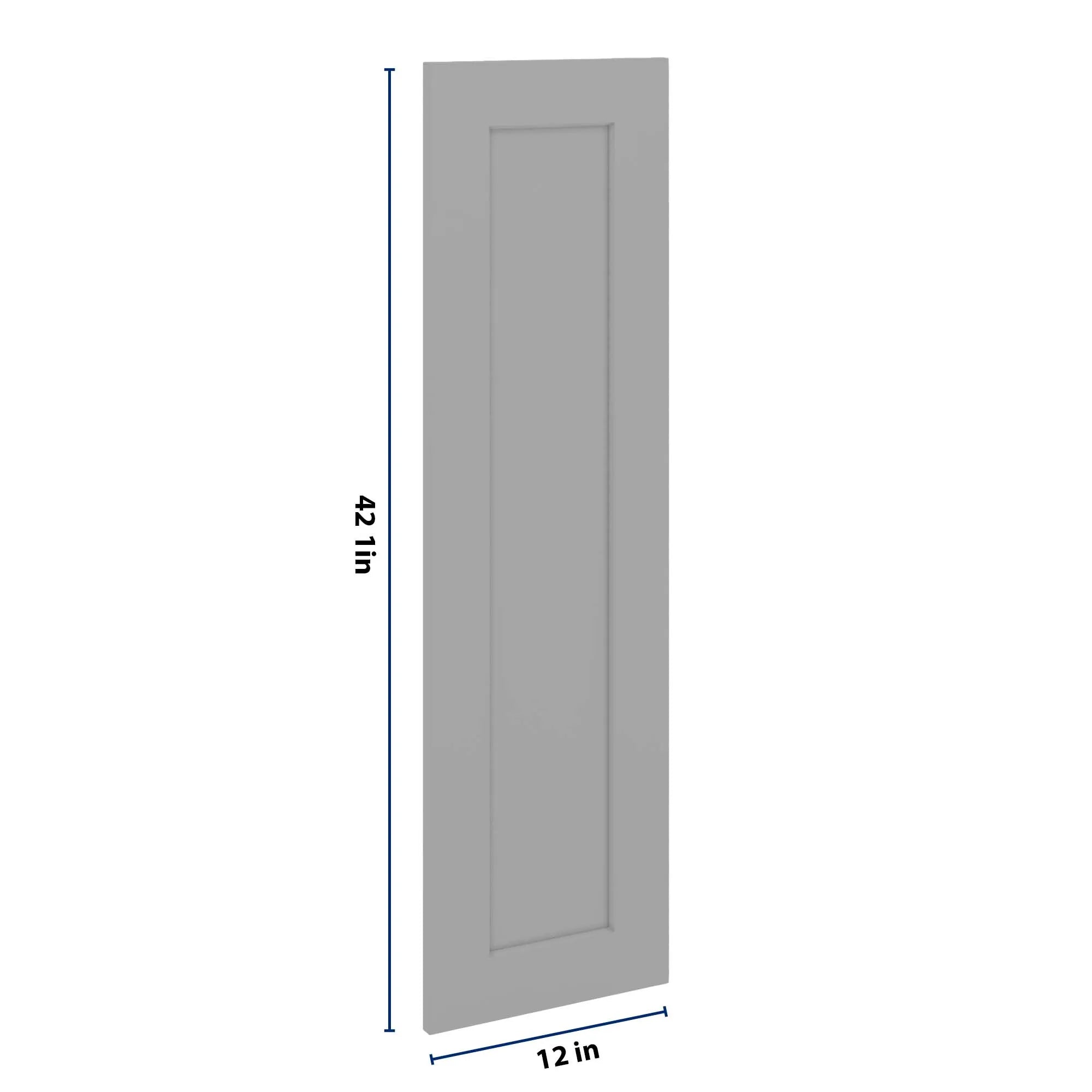 J&K Castle Grey S5 Dummy Insert Door Panel 12" W x 42" H