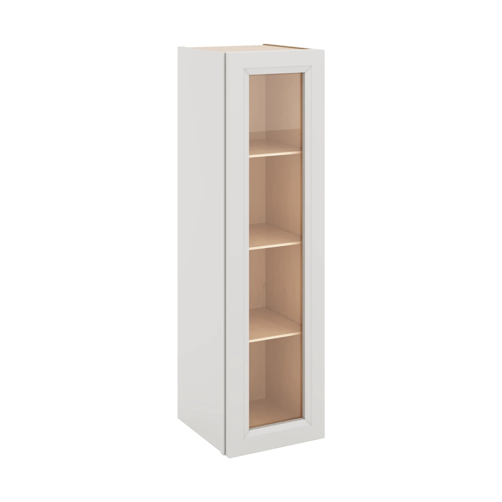 J&K Pure B5 Wall Glass Cabinet - 12" W x 42" H (No Glass Insert)