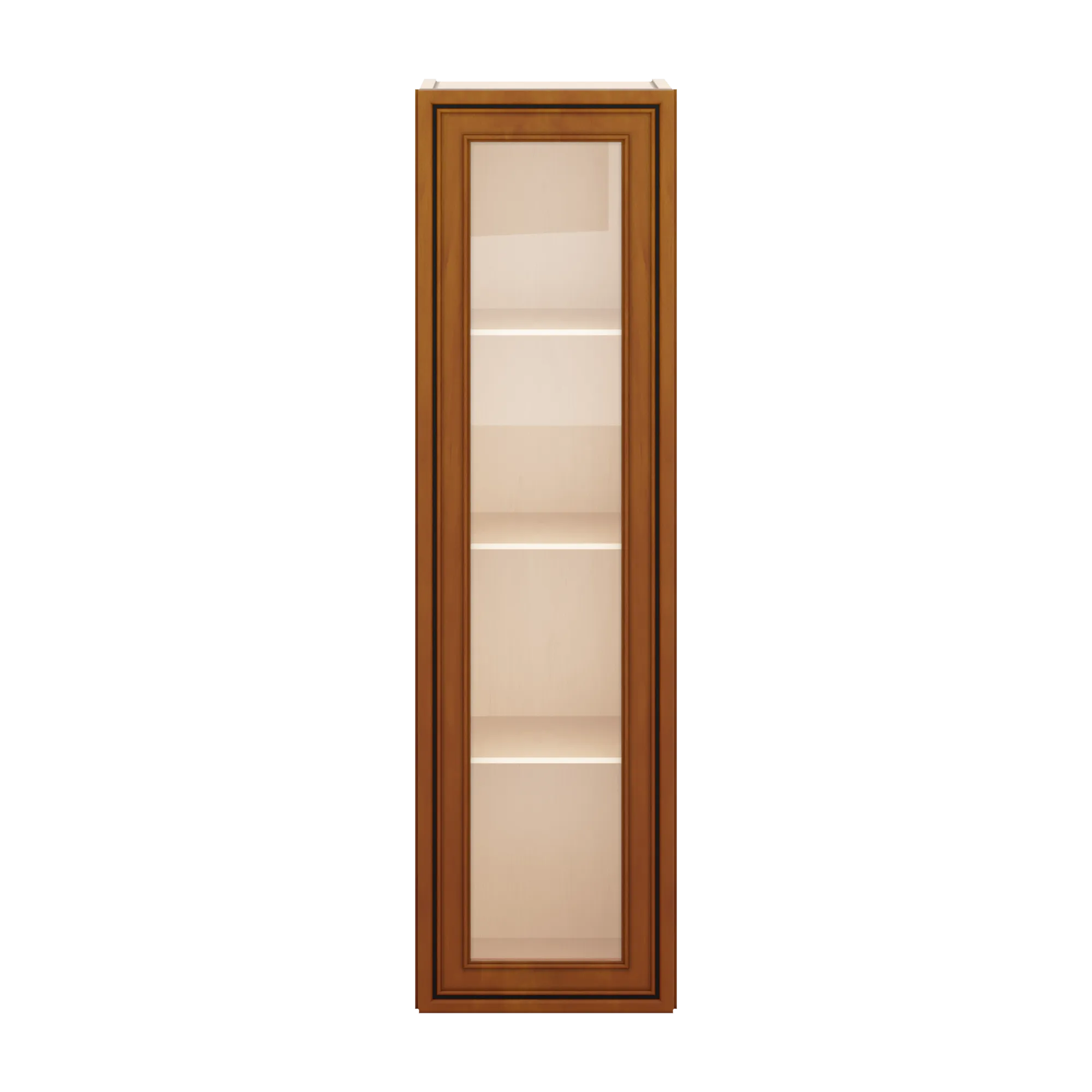 j k mocha glazed k10 wall glass cabinet 12 w x 42 h no glass insert