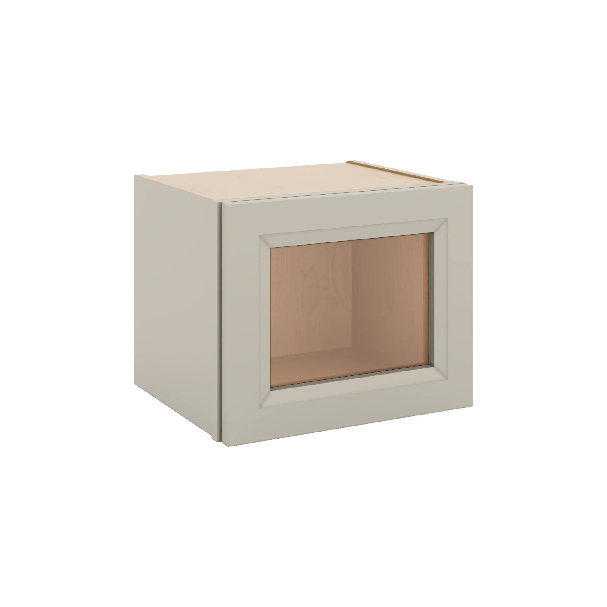 J&K Pebble B6 Wall Glass Cabinet - 15" W x 12" H (No Glass Insert)