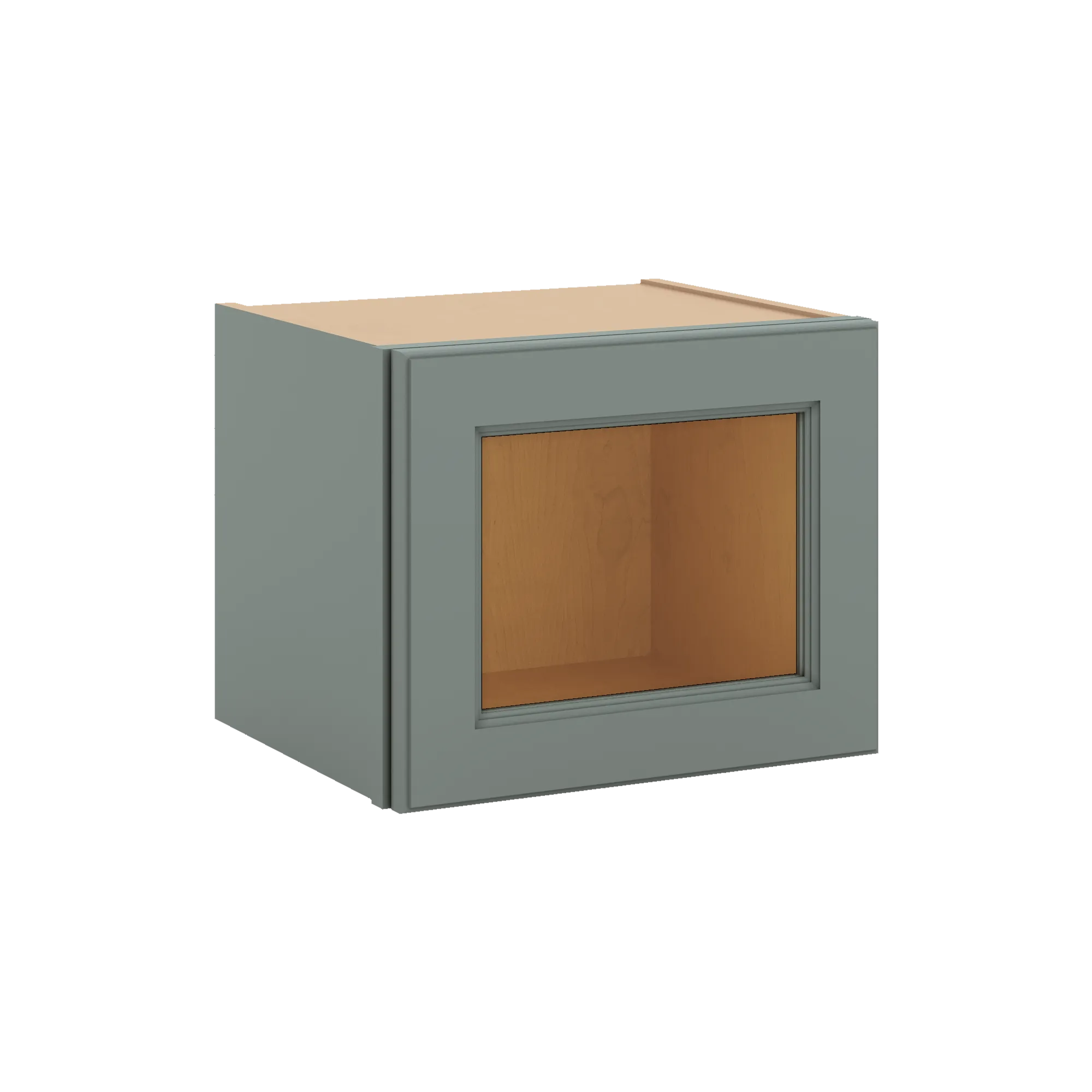 J&K Sage E3 Wall Glass Cabinet - 15" W x 12" H (No Glass Insert)