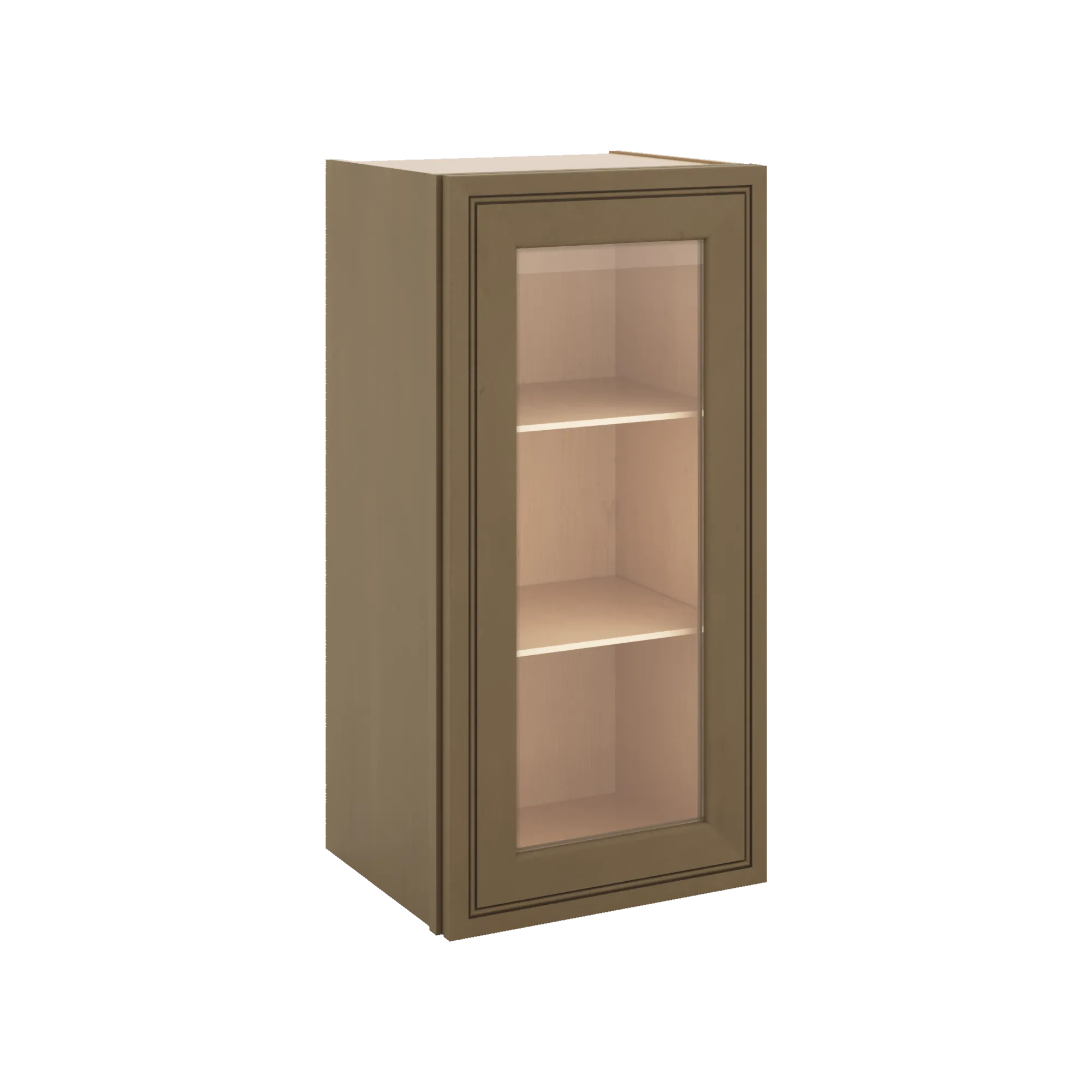 J&K Hazel H8 Wall Glass Cabinet - 15" W x 30" H (No Glass Insert)