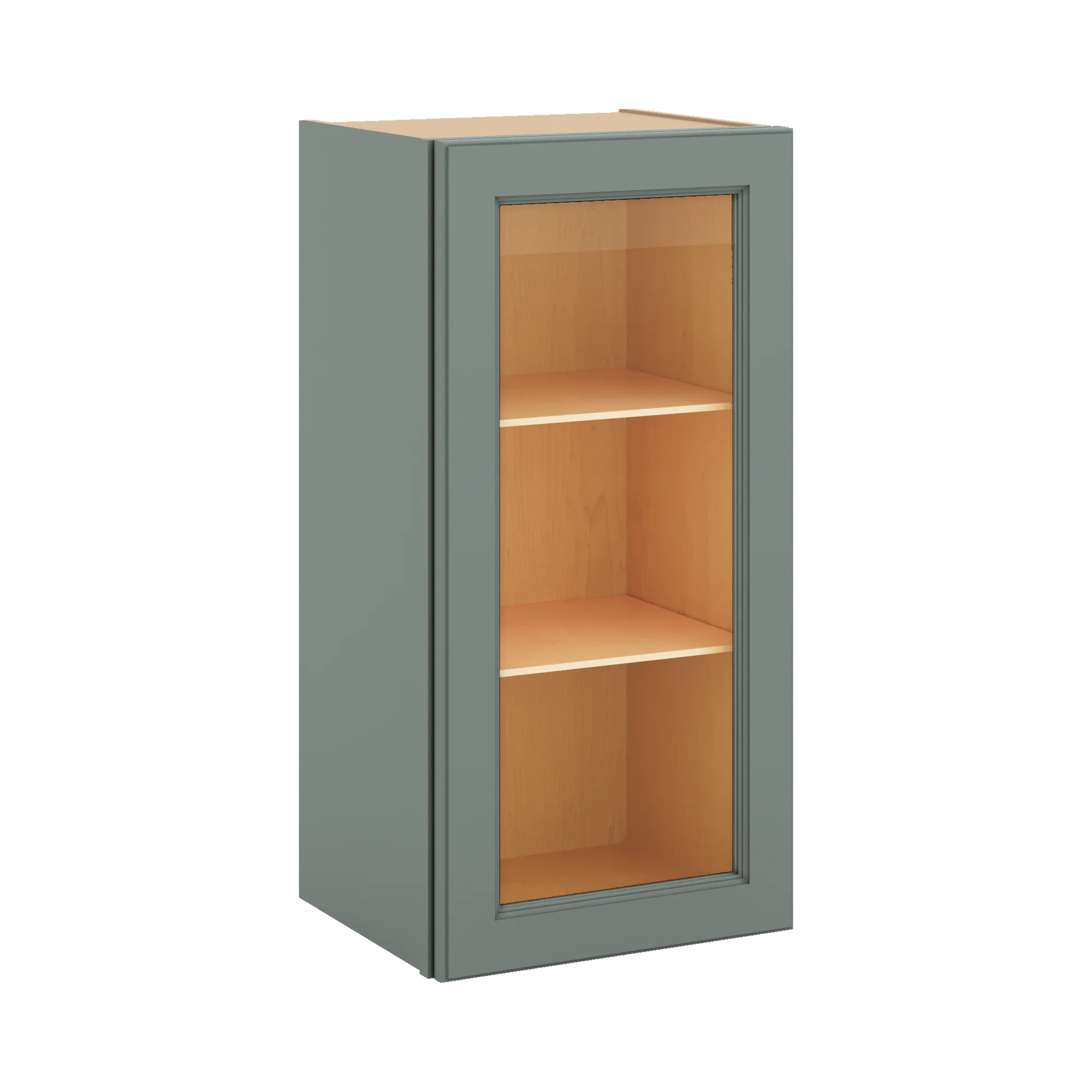 J&K Sage E3 Wall Glass Cabinet - 15" W x 30" H (No Glass Insert)