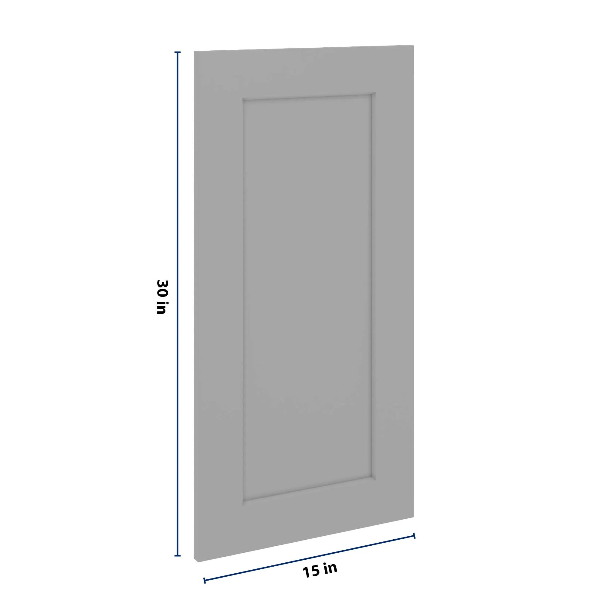 J&K Castle Grey S5 Dummy Insert Door Panel 15" W x 30" H