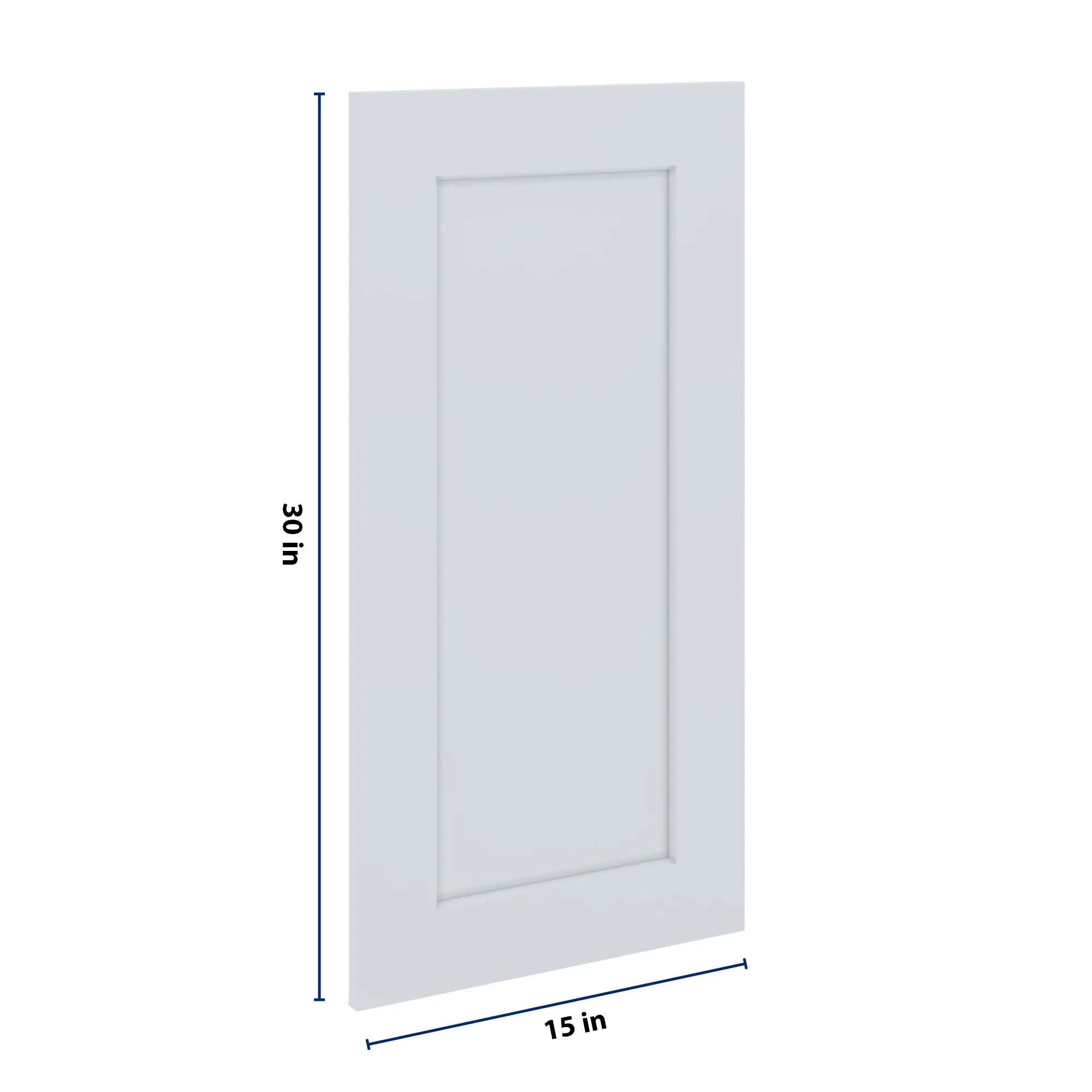 J&K White Shaker S8 Dummy Insert Door Panel 15" W x 30" H