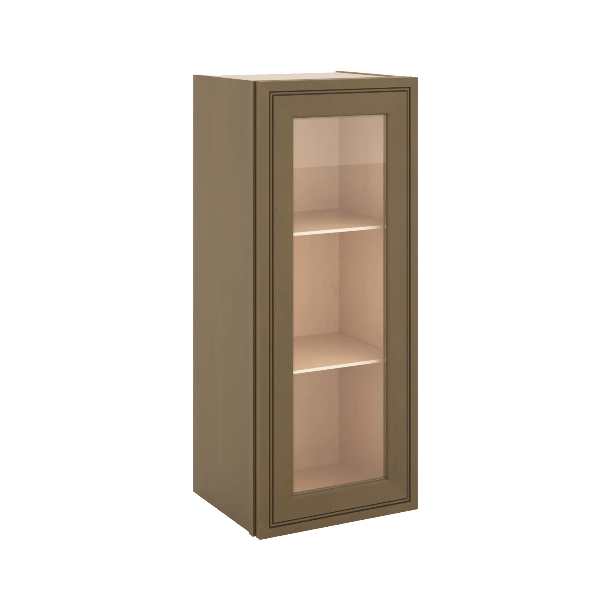 J&K Hazel H8 Wall Glass Cabinet - 15" W x 36" H (No Glass Insert)