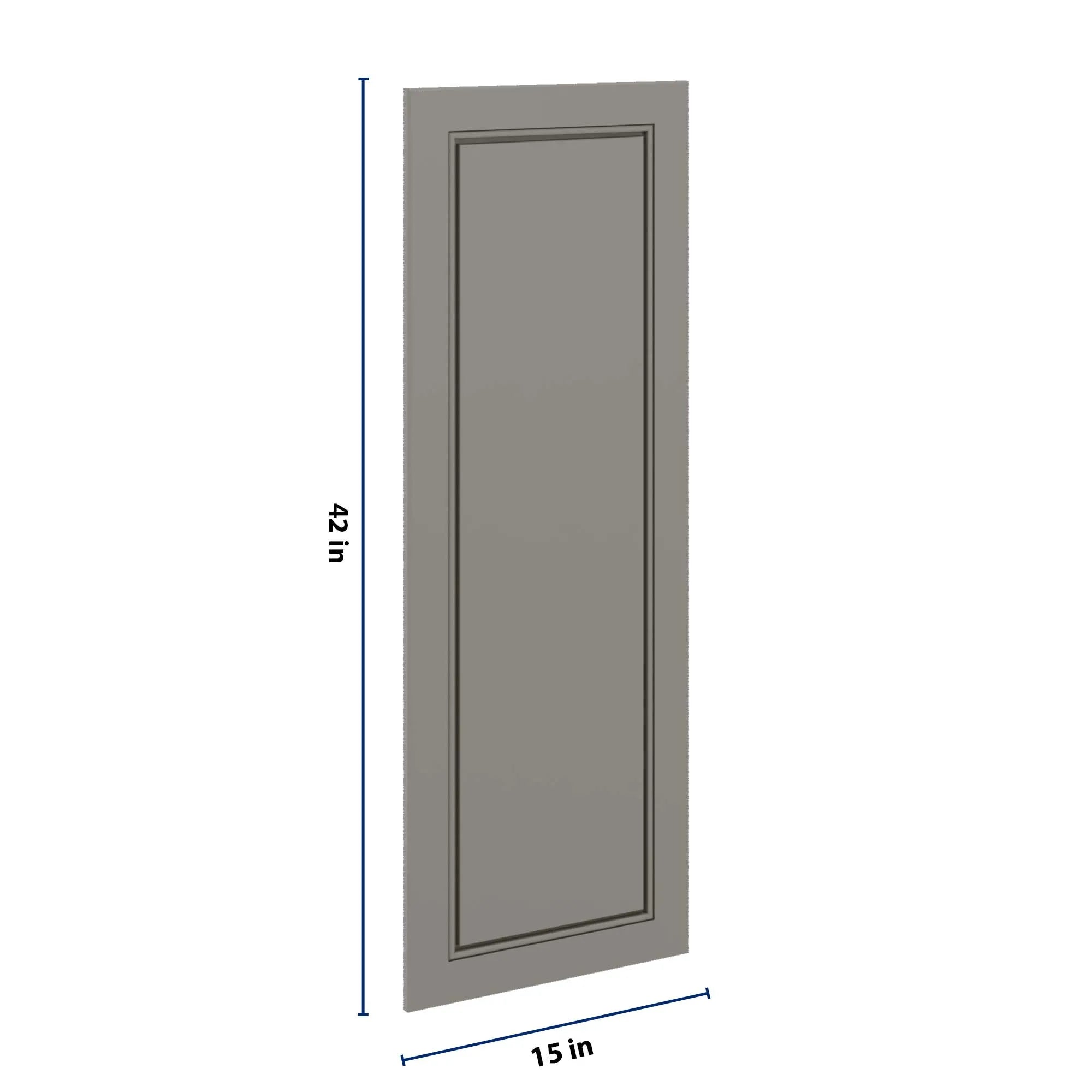 J&K Greige K3 Dummy Insert Door Panel 15" W x 42" H