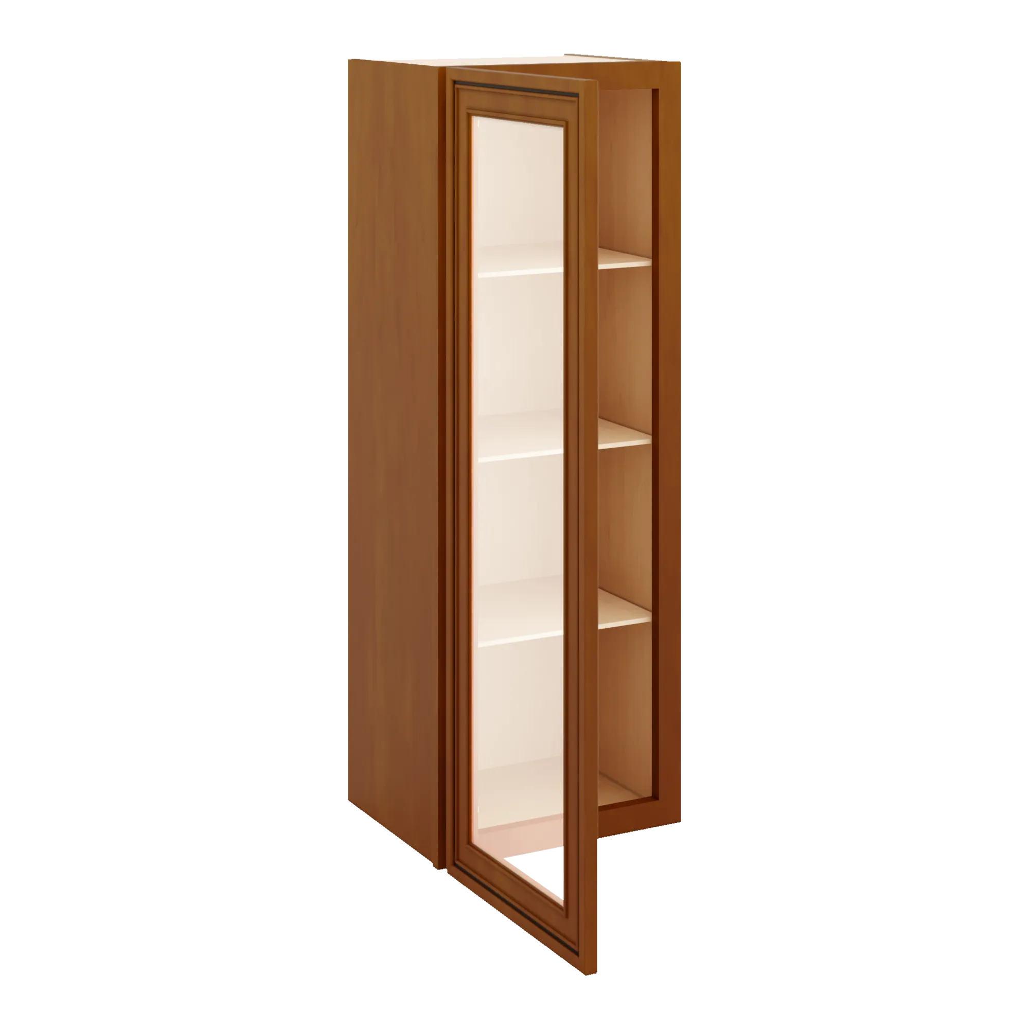 j k mocha glazed k10 wall glass cabinet 15 w x 42 h no glass insert