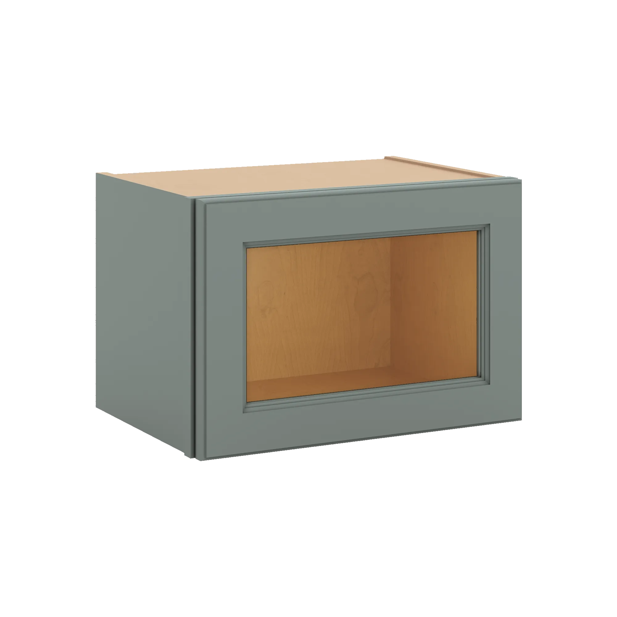 J&K Sage E3 Wall Glass Cabinet - 18" W x 12" H (No Glass Insert)