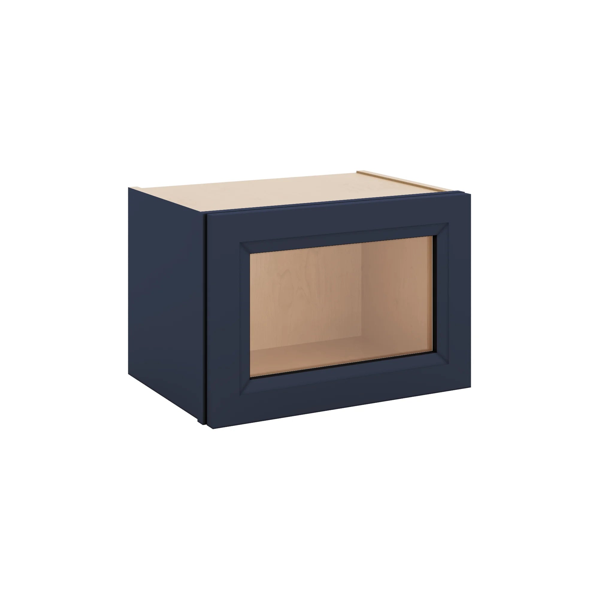 J&K Naval B7 Wall Glass Cabinet - 18" W x 12" H (No Glass Insert)