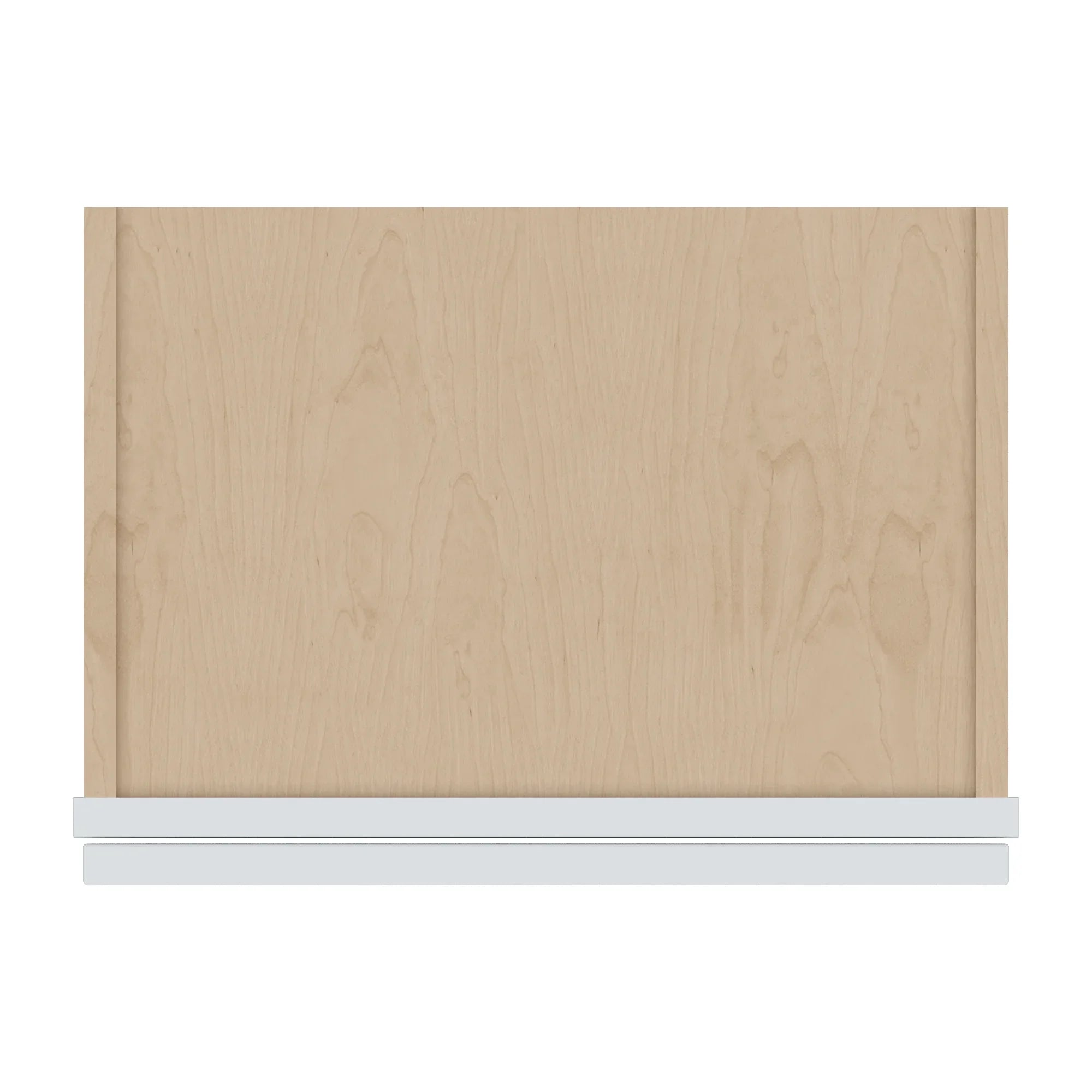 J&K White Shaker S8 Wall Glass Cabinet   18" W x 12" H (No Glass Insert)