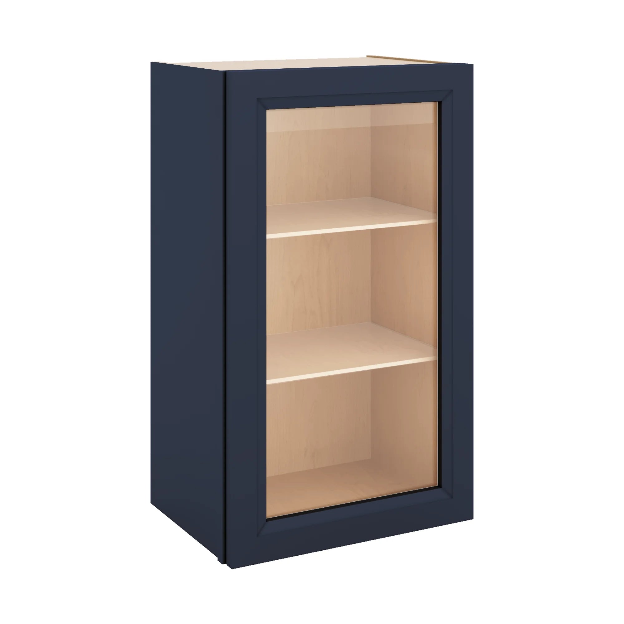 J&K Naval B7 Wall Glass Cabinet - 18" W x 30" H (No Glass Insert)