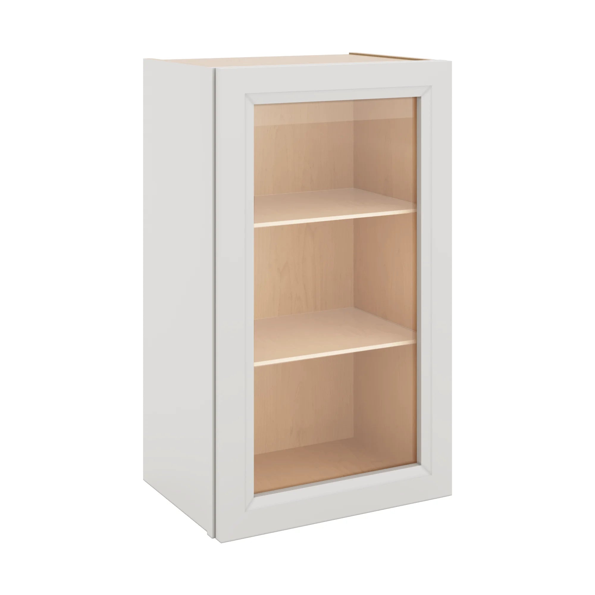 J&K Pure B5 Wall Glass Cabinet - 18" W x 30" H (No Glass Insert)