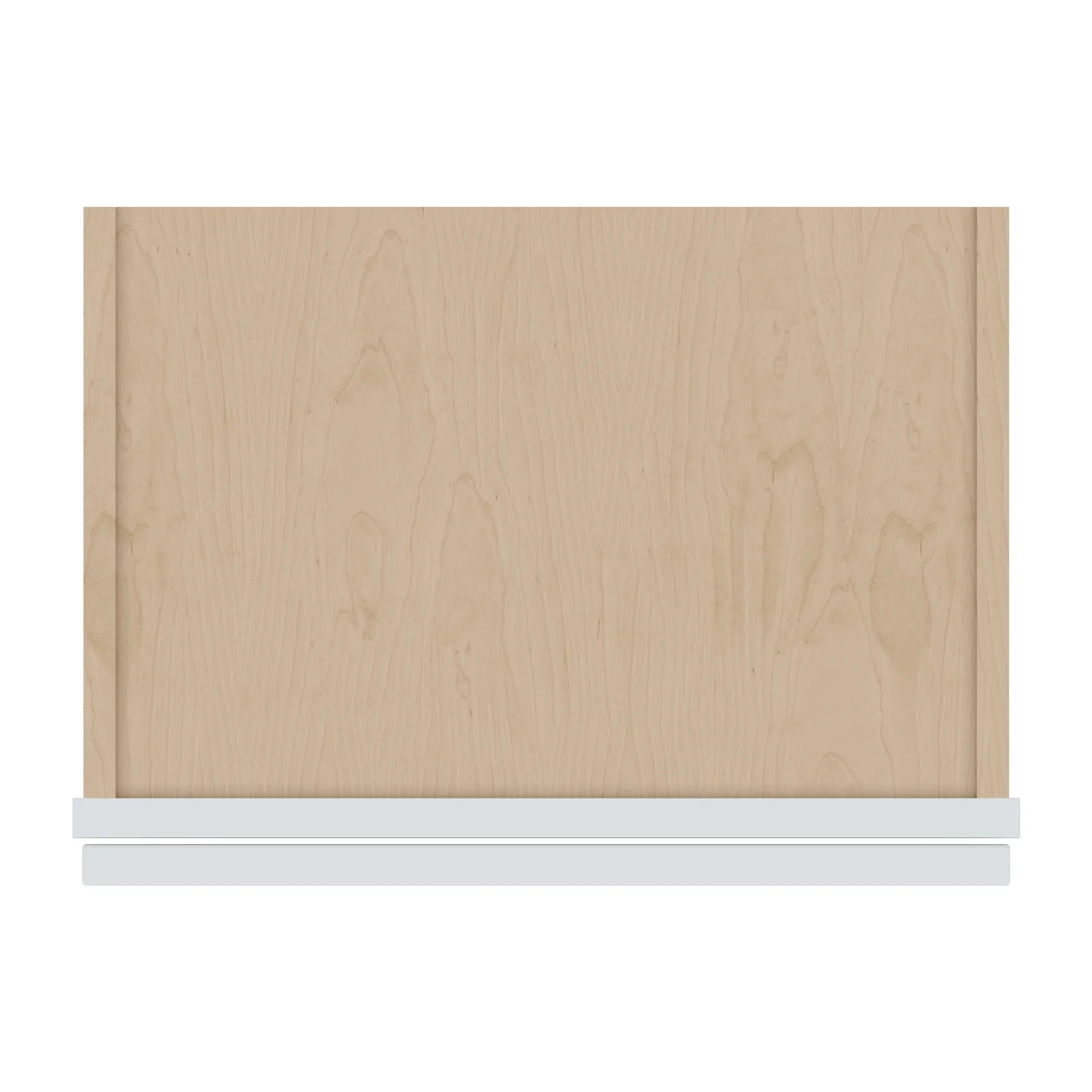 J&K White Shaker S8 Wall Glass Cabinet   18" W x 30" H (No Glass Insert)