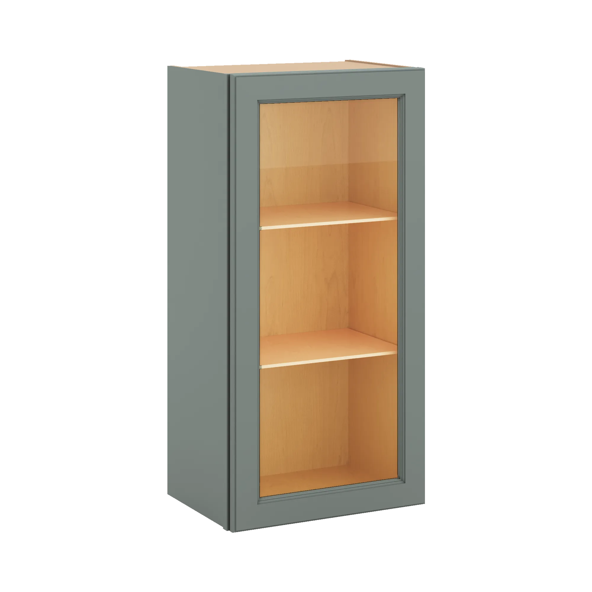 J&K Sage E3 Wall Glass Cabinet - 18" W x 36" H (No Glass Insert)