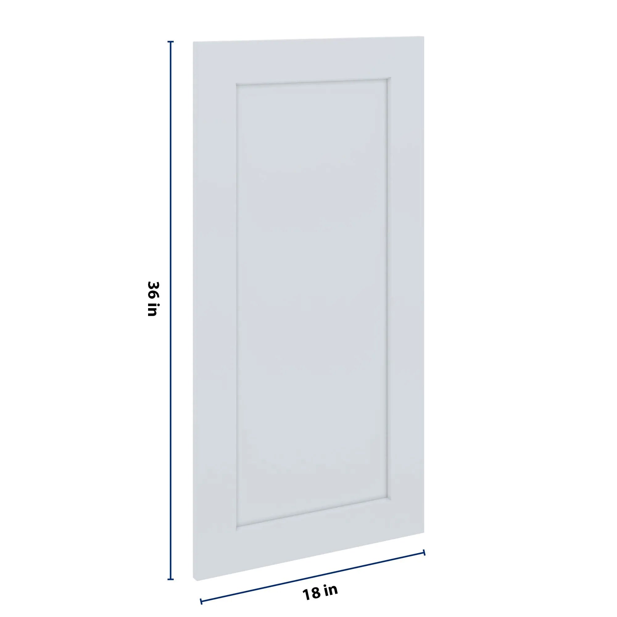 J&K White Shaker S8 Dummy Insert Door Panel 18" W x 36" H